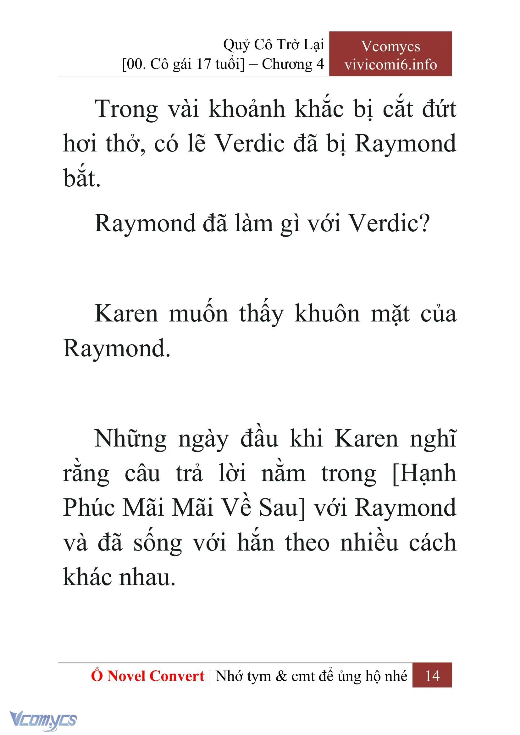 [Novel] Quý Cô Trở Lại Chapter 4 - Trang 17