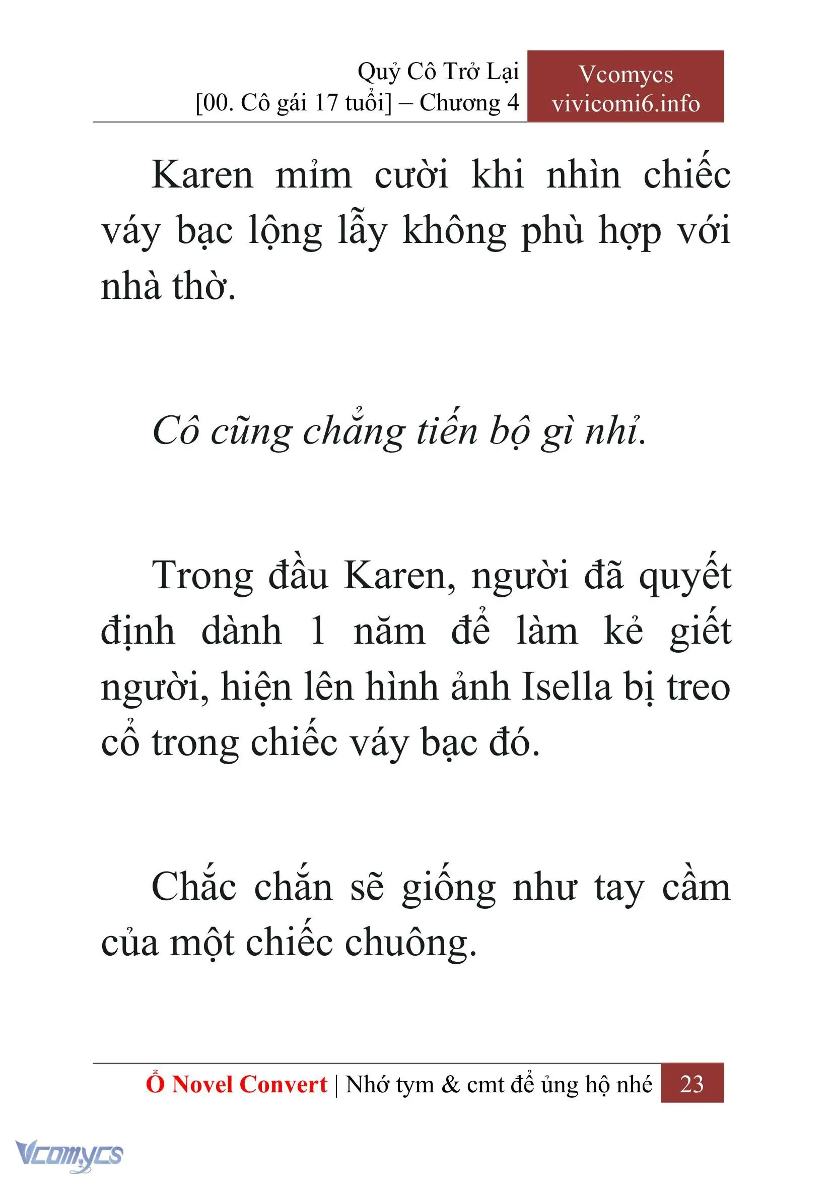 [Novel] Quý Cô Trở Lại Chapter 4 - Trang 26