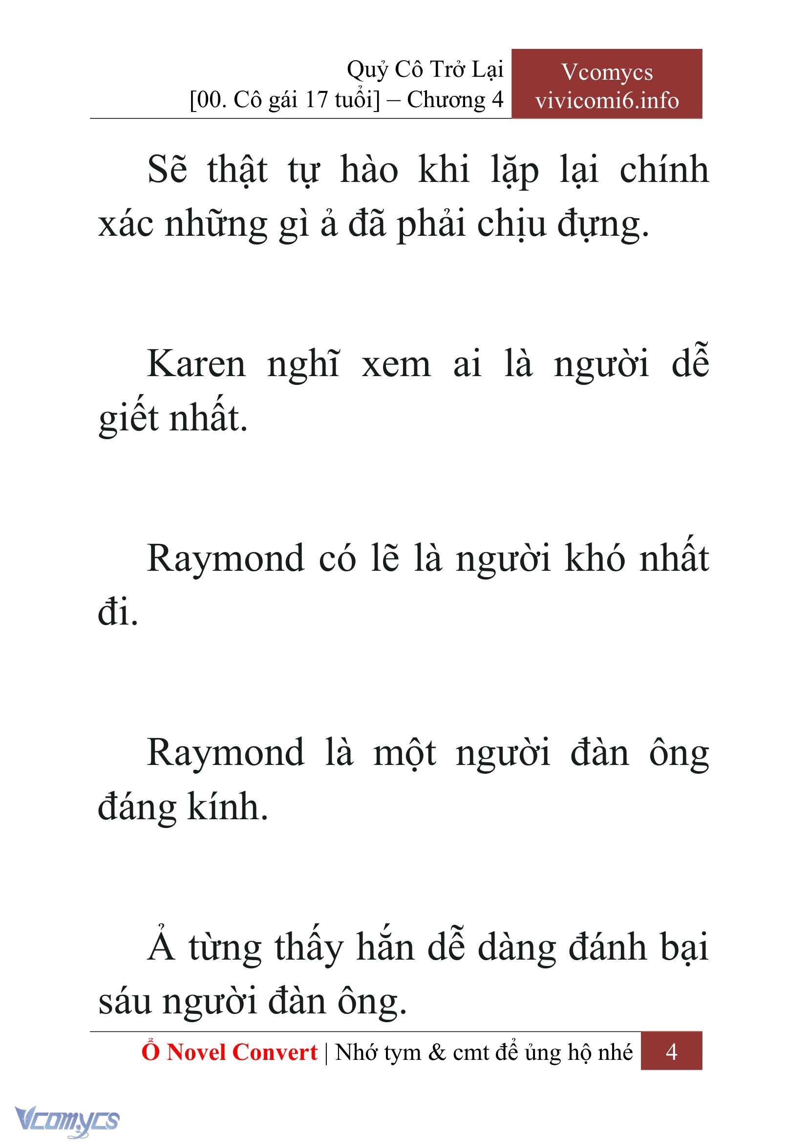 [Novel] Quý Cô Trở Lại Chapter 4 - Trang 7