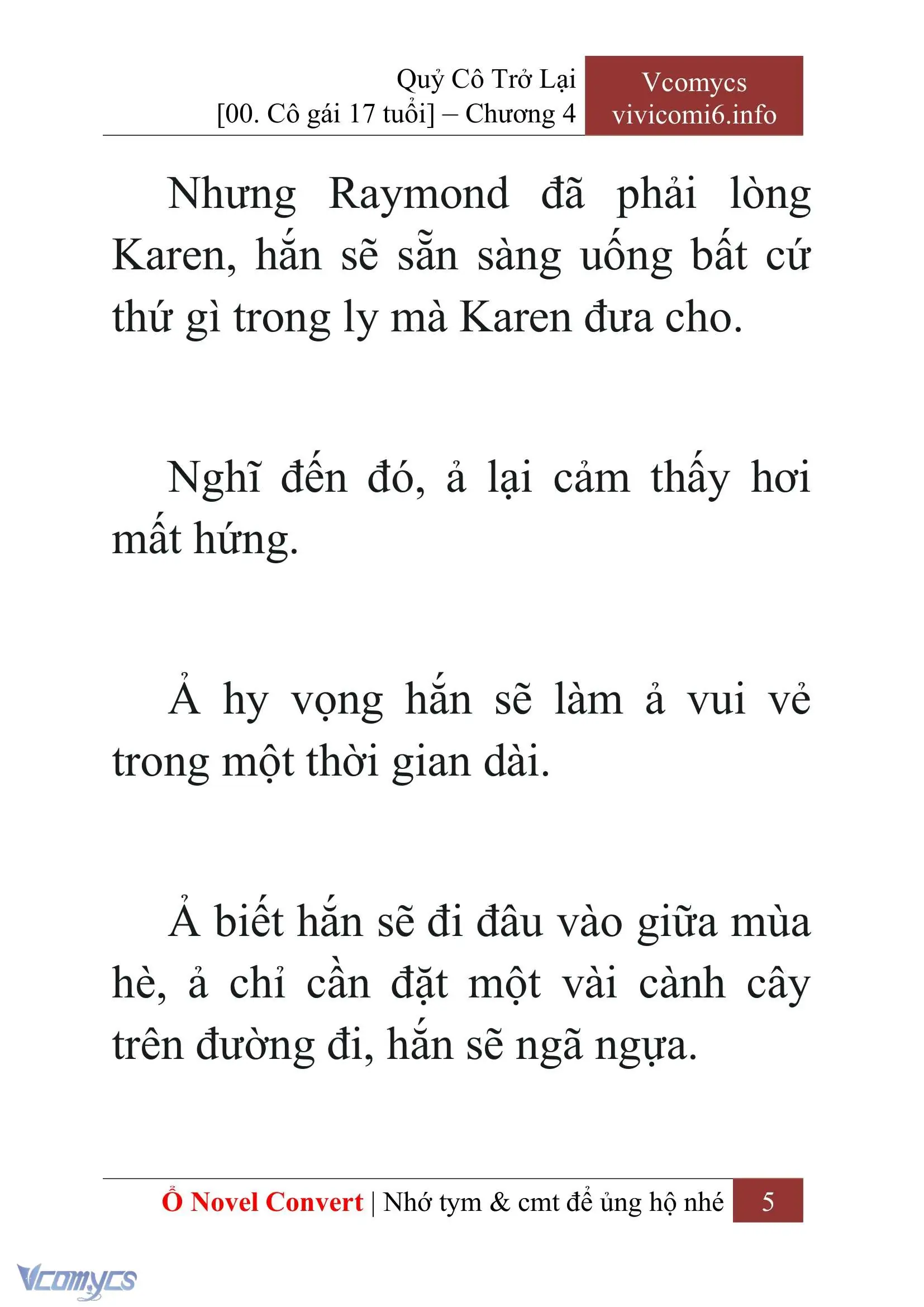 [Novel] Quý Cô Trở Lại Chapter 4 - Trang 8