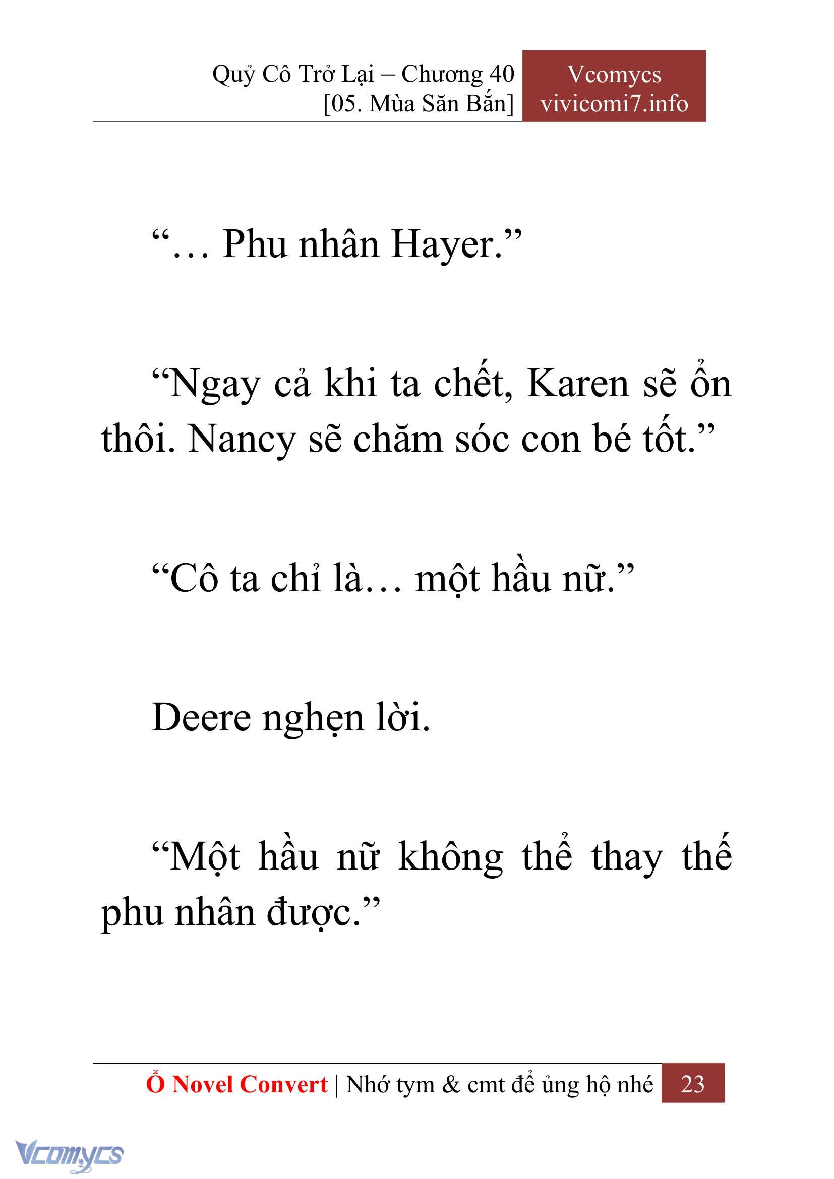 [Novel] Quý Cô Trở Lại Chapter 40 - Trang 26