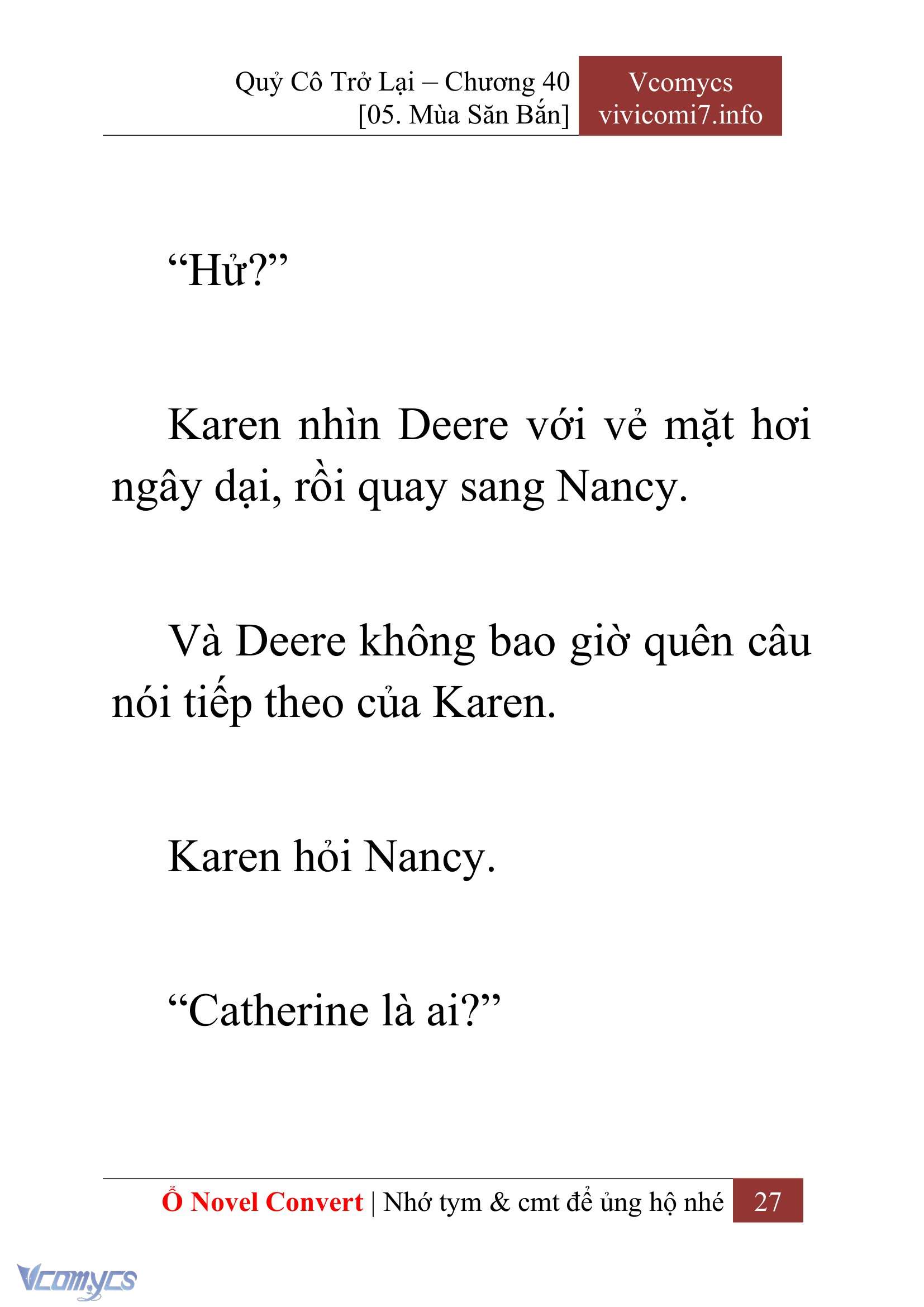 [Novel] Quý Cô Trở Lại Chapter 40 - Trang 30