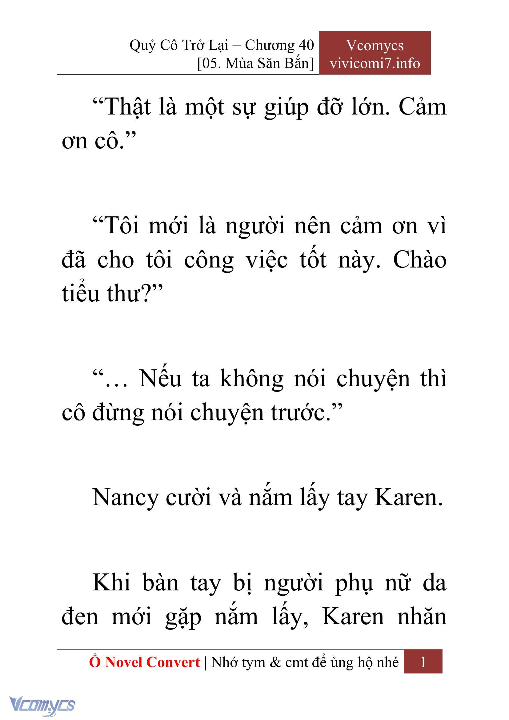 [Novel] Quý Cô Trở Lại Chapter 40 - Trang 4
