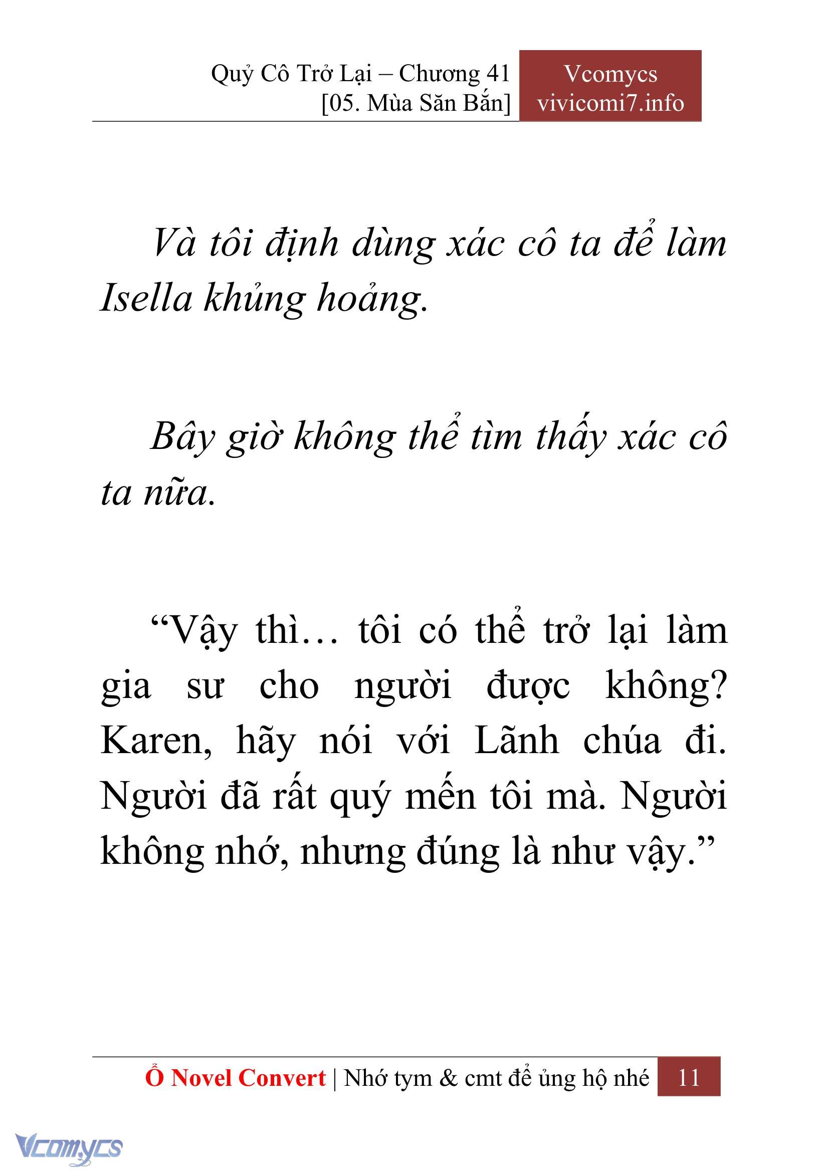 [Novel] Quý Cô Trở Lại Chapter 41 - Trang 14