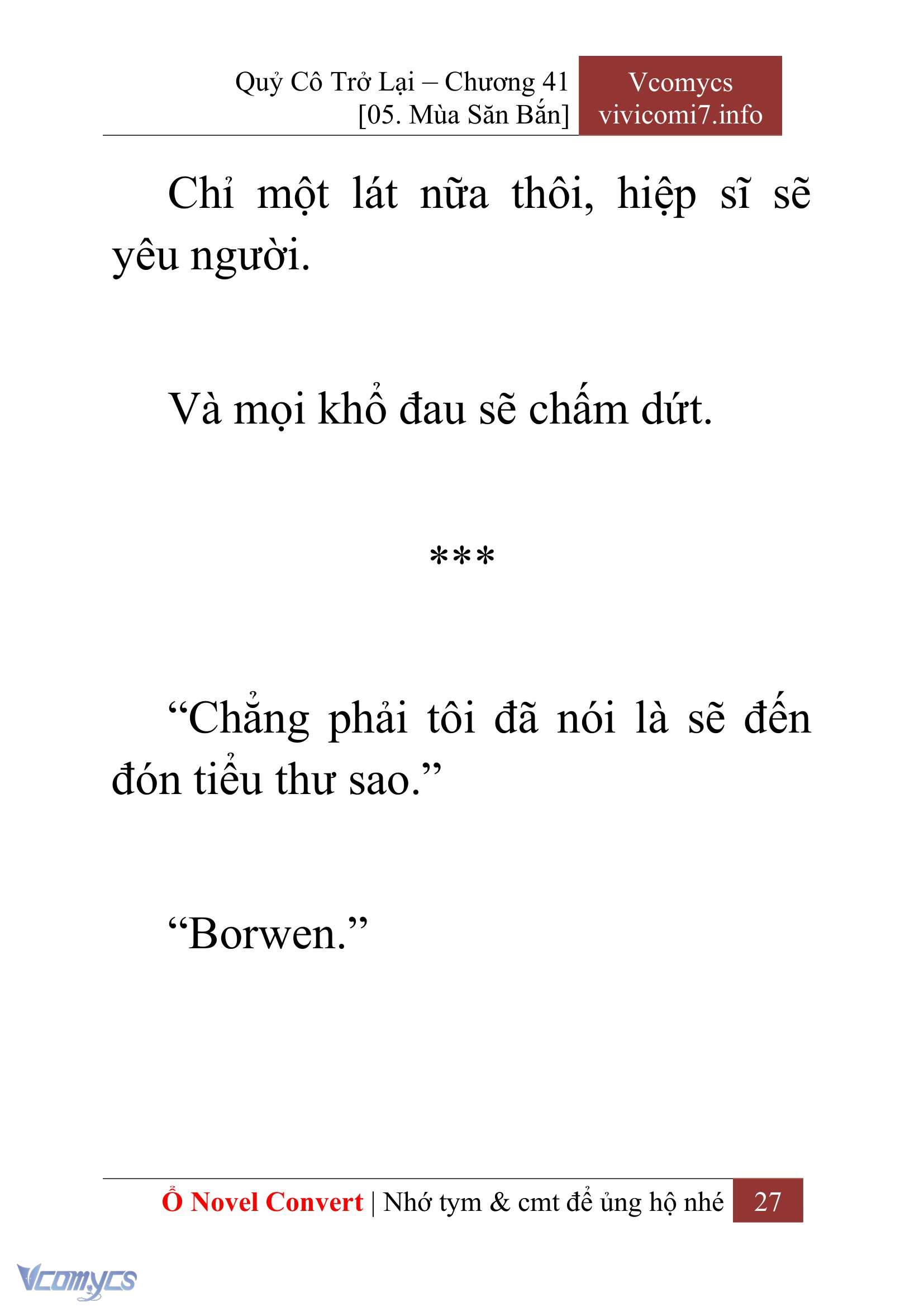 [Novel] Quý Cô Trở Lại Chapter 41 - Trang 30