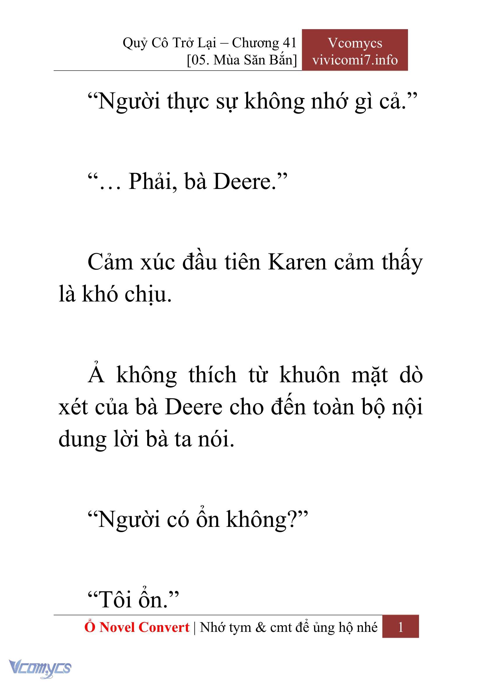 [Novel] Quý Cô Trở Lại Chapter 41 - Trang 4