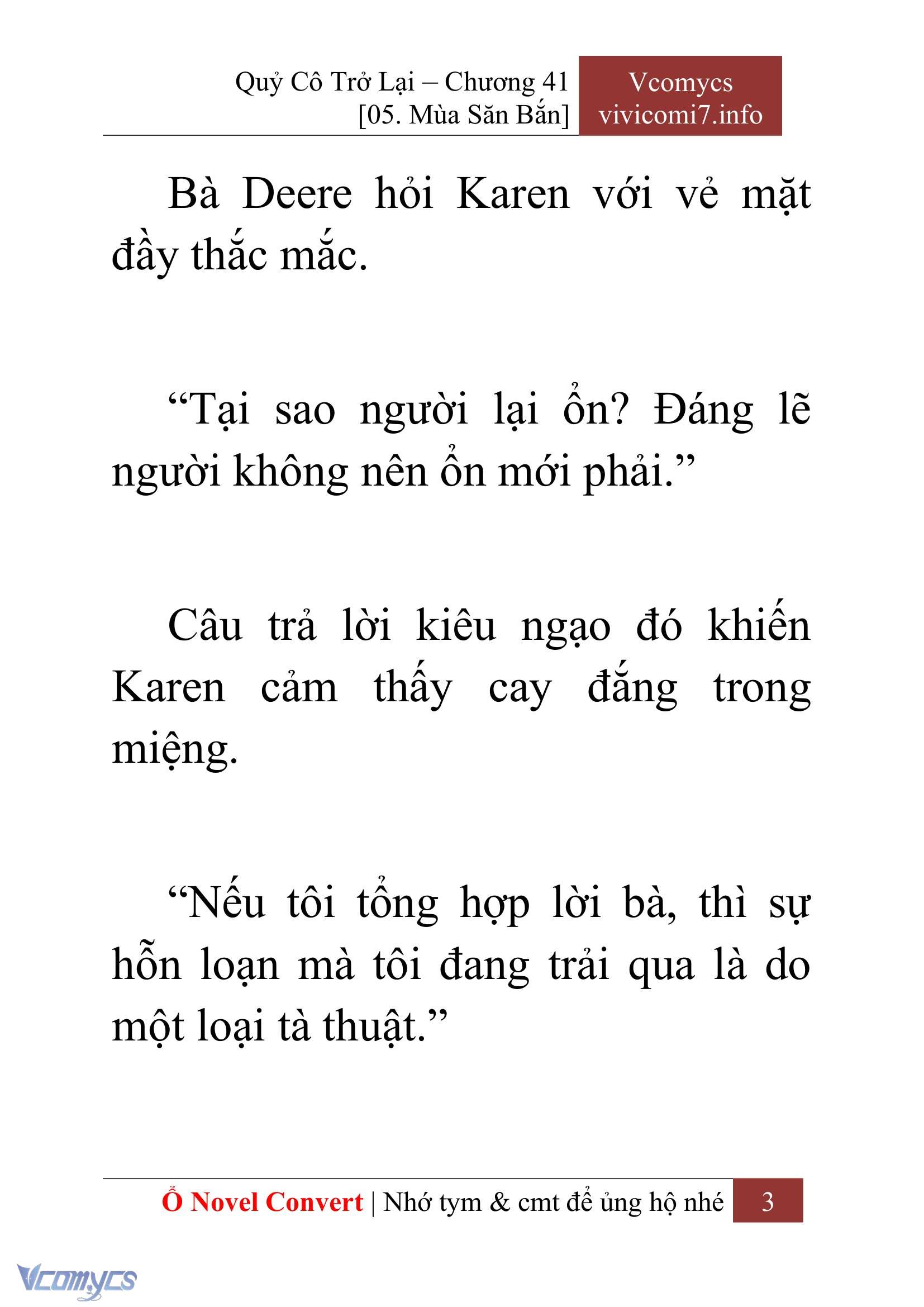 [Novel] Quý Cô Trở Lại Chapter 41 - Trang 6