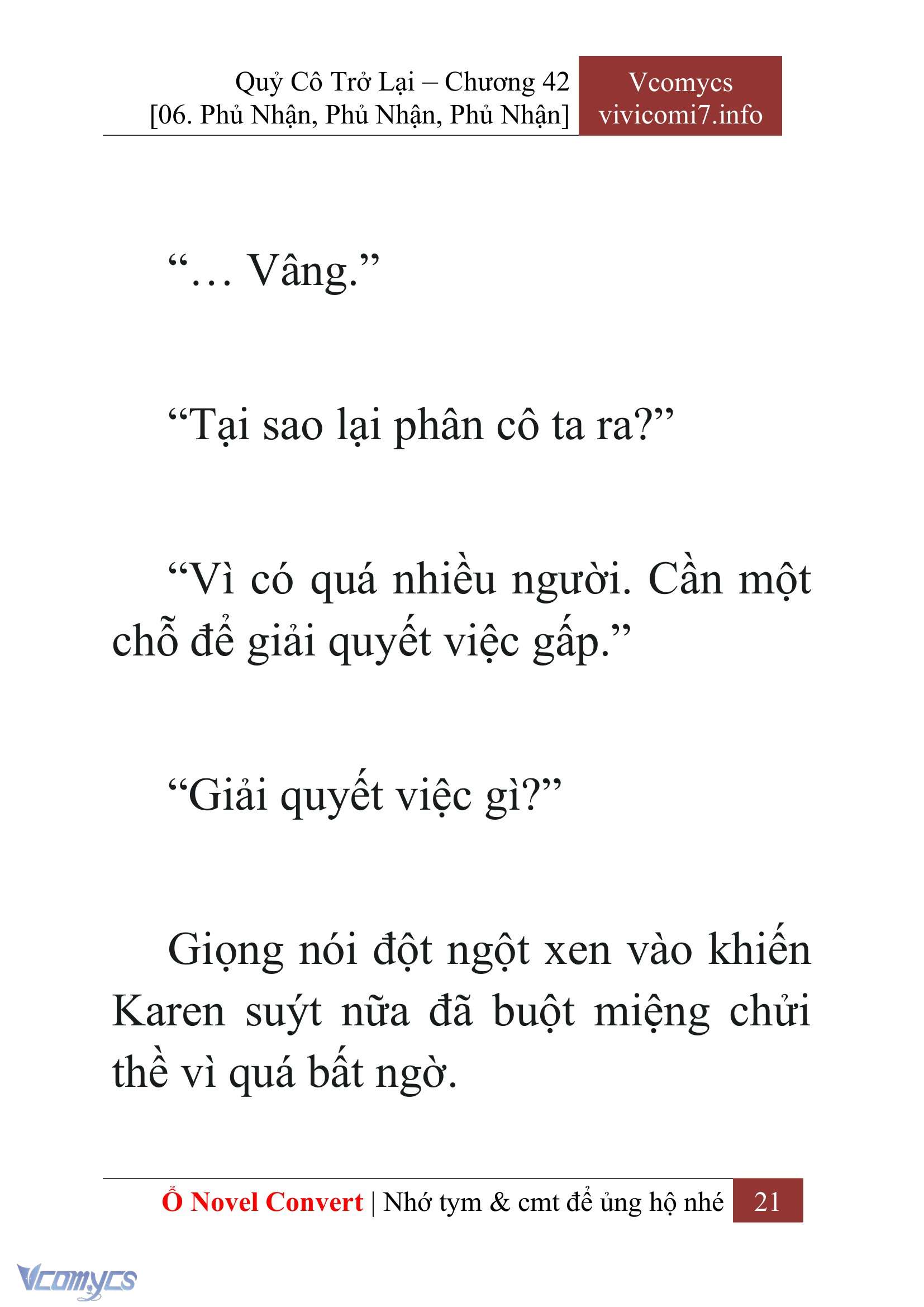 [Novel] Quý Cô Trở Lại Chapter 42 - Trang 24