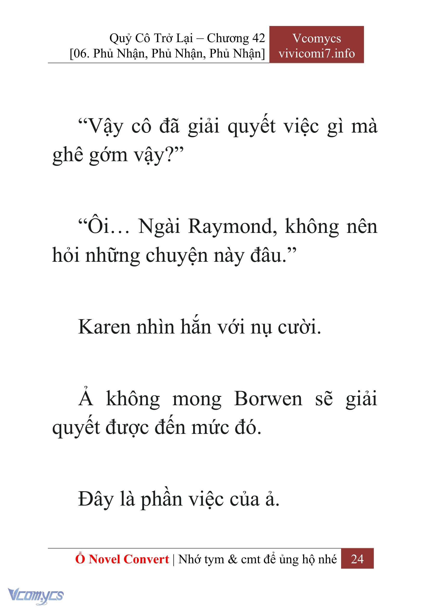 [Novel] Quý Cô Trở Lại Chapter 42 - Trang 27