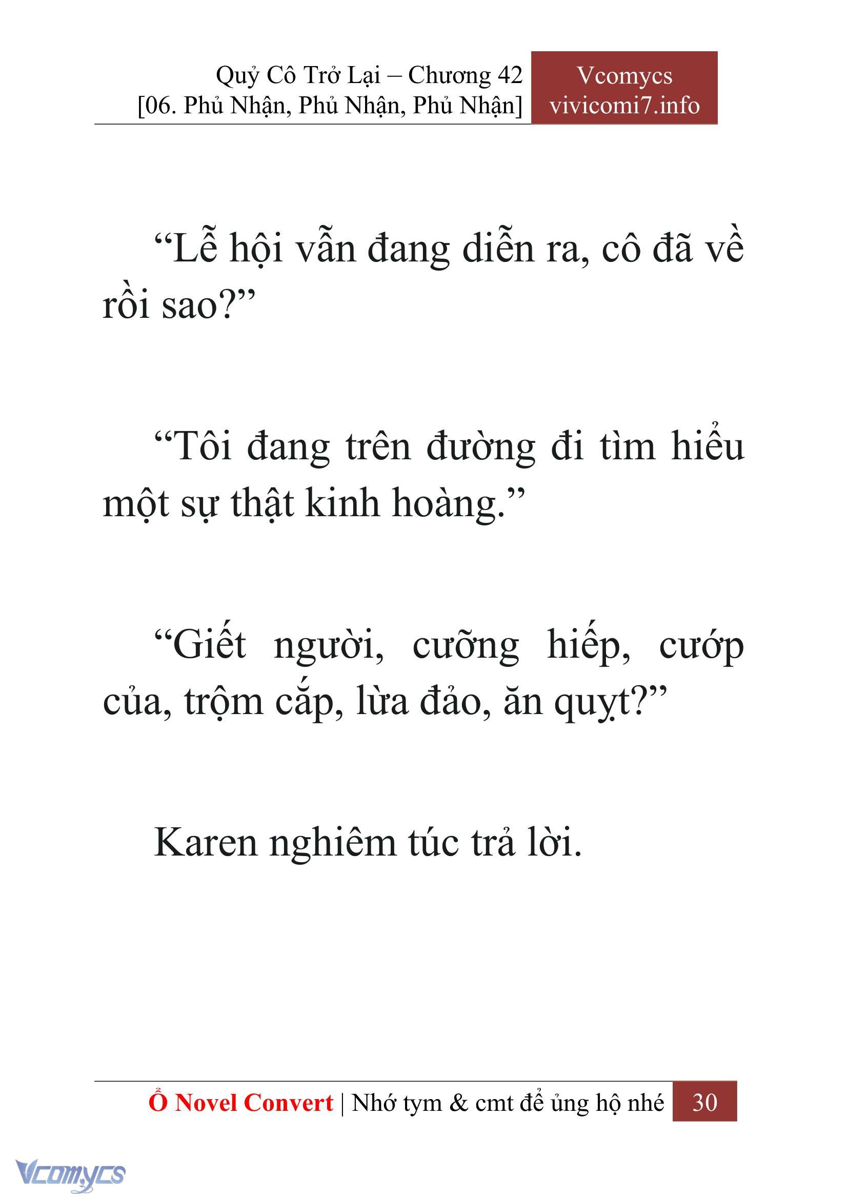 [Novel] Quý Cô Trở Lại Chapter 42 - Trang 33