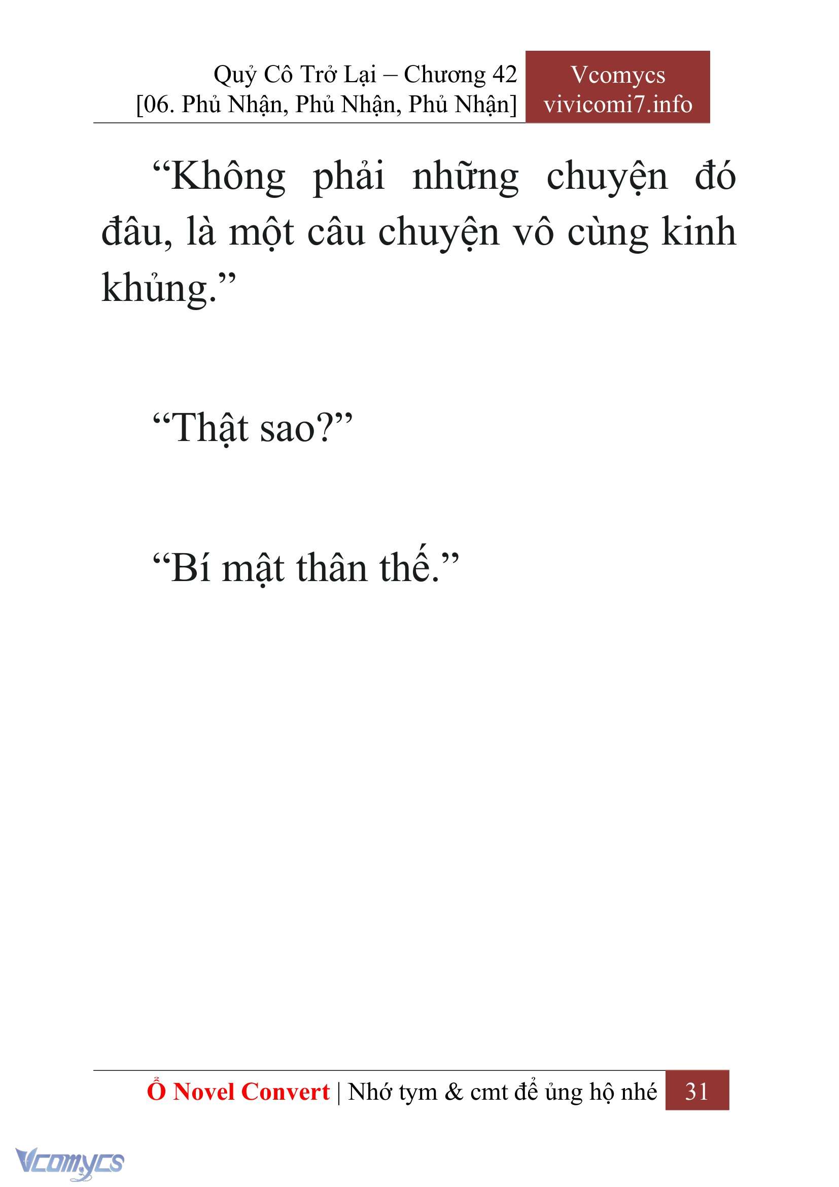 [Novel] Quý Cô Trở Lại Chapter 42 - Trang 34