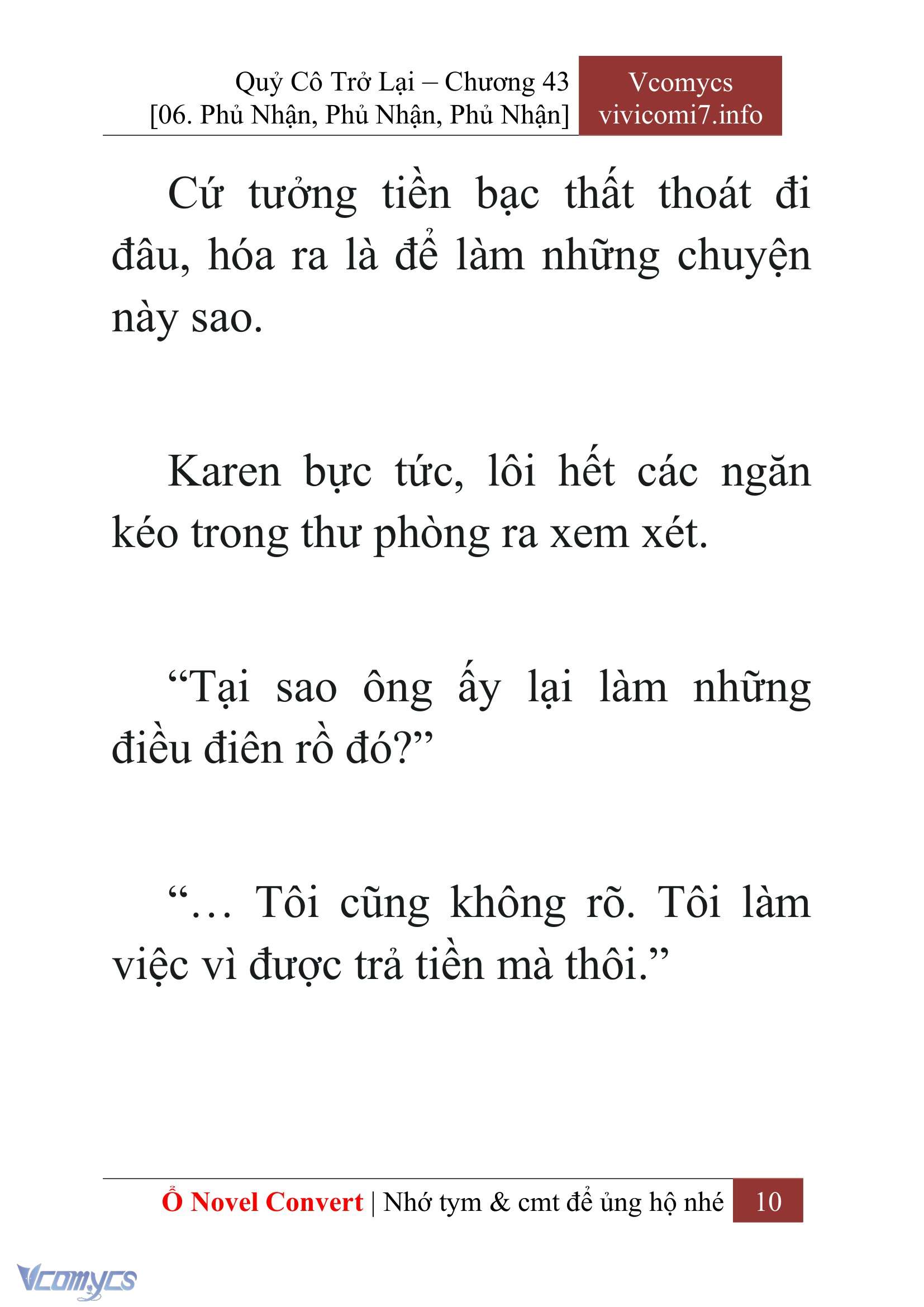 [Novel] Quý Cô Trở Lại Chapter 43 - Trang 13