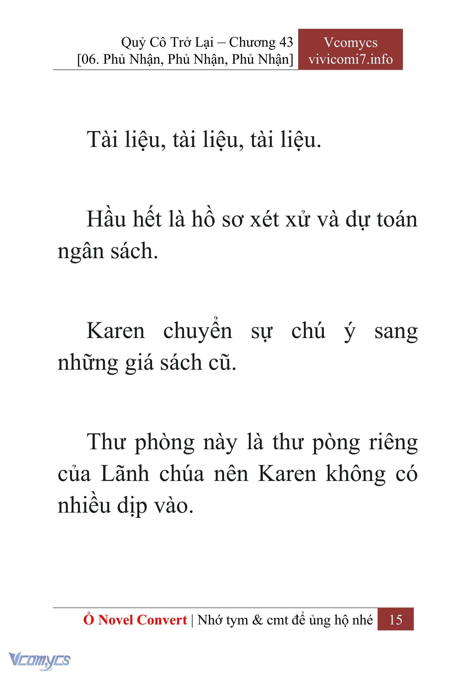 [Novel] Quý Cô Trở Lại Chapter 43 - Trang 18