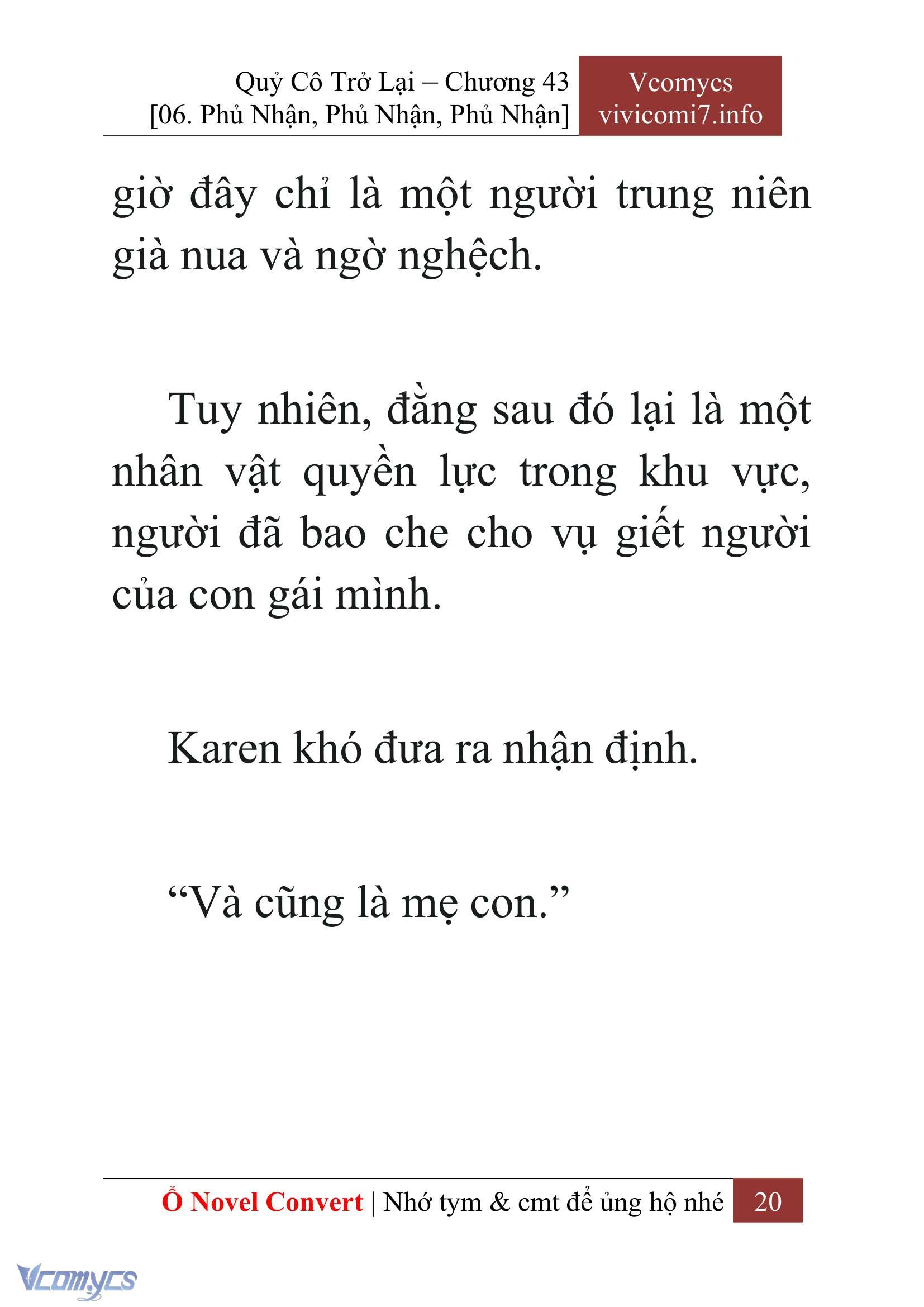 [Novel] Quý Cô Trở Lại Chapter 43 - Trang 23
