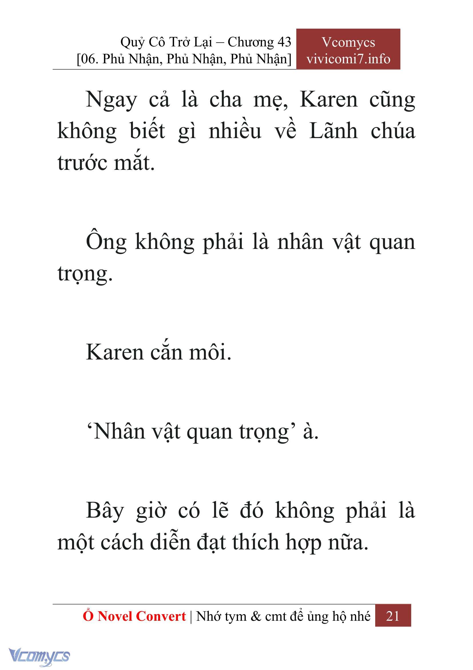 [Novel] Quý Cô Trở Lại Chapter 43 - Trang 24
