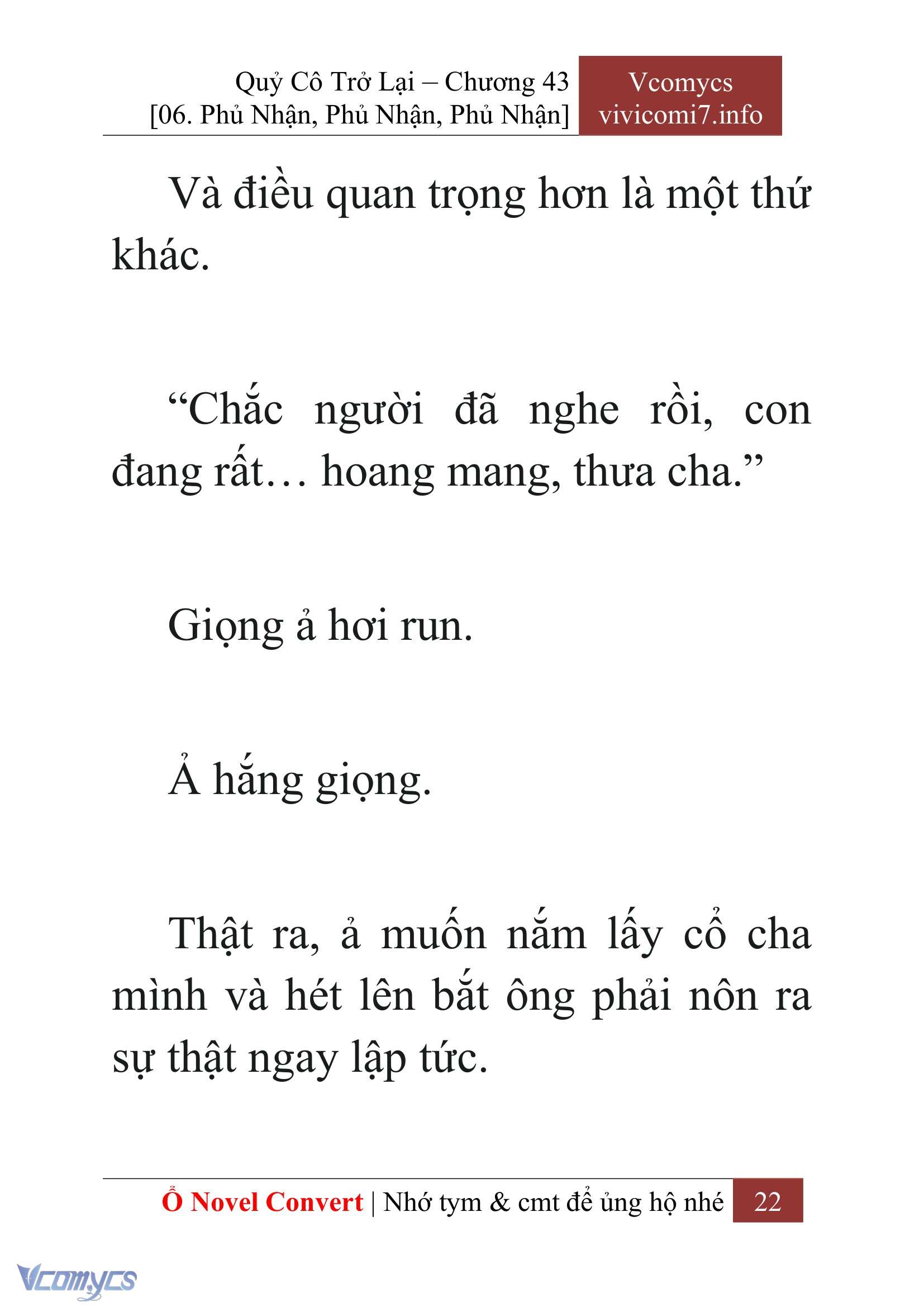 [Novel] Quý Cô Trở Lại Chapter 43 - Trang 25