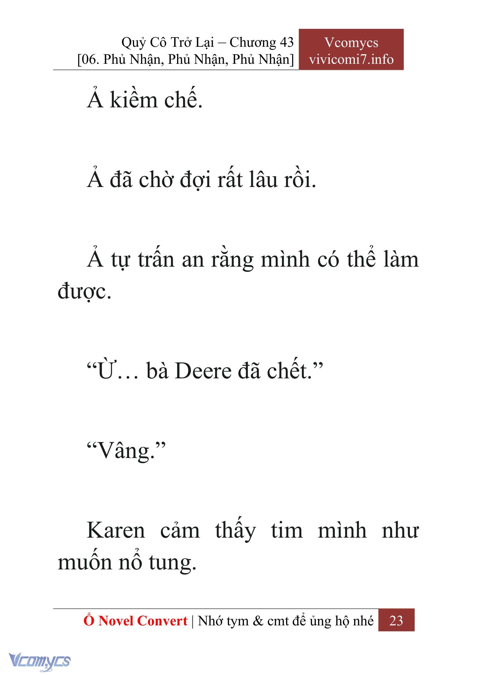 [Novel] Quý Cô Trở Lại Chapter 43 - Trang 26
