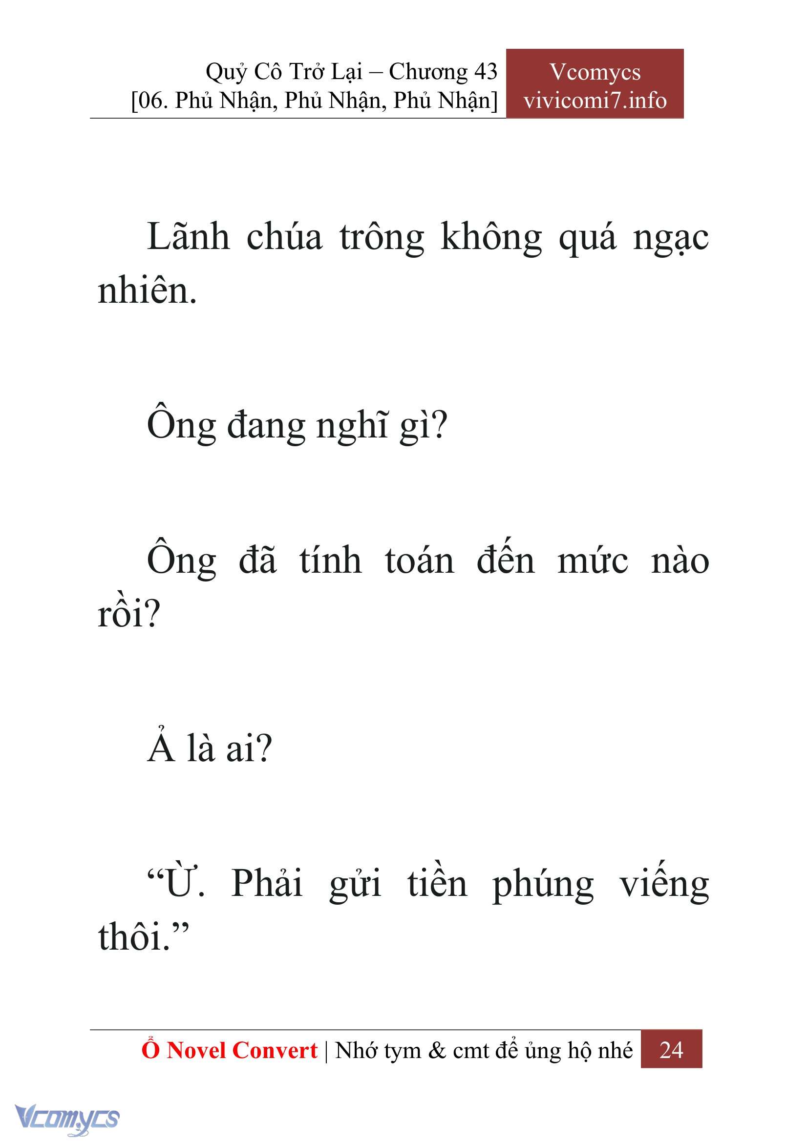 [Novel] Quý Cô Trở Lại Chapter 43 - Trang 27