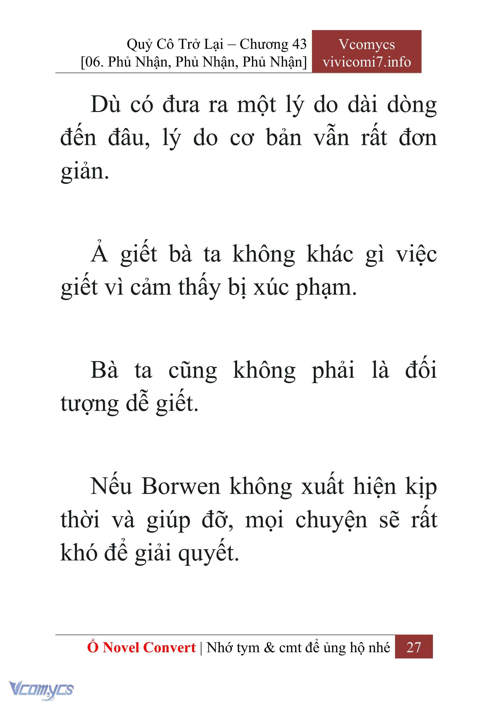 [Novel] Quý Cô Trở Lại Chapter 43 - Trang 30