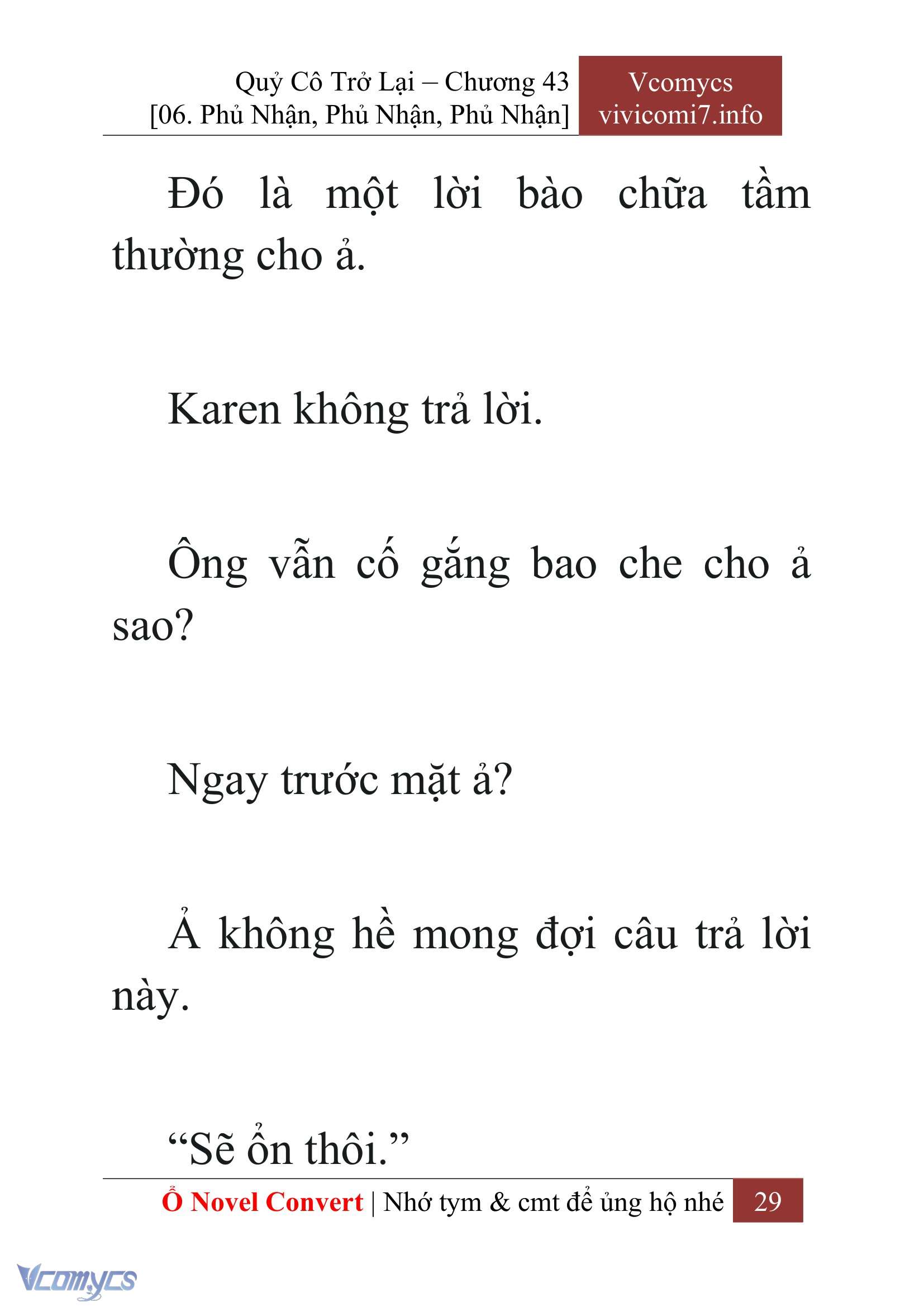 [Novel] Quý Cô Trở Lại Chapter 43 - Trang 32