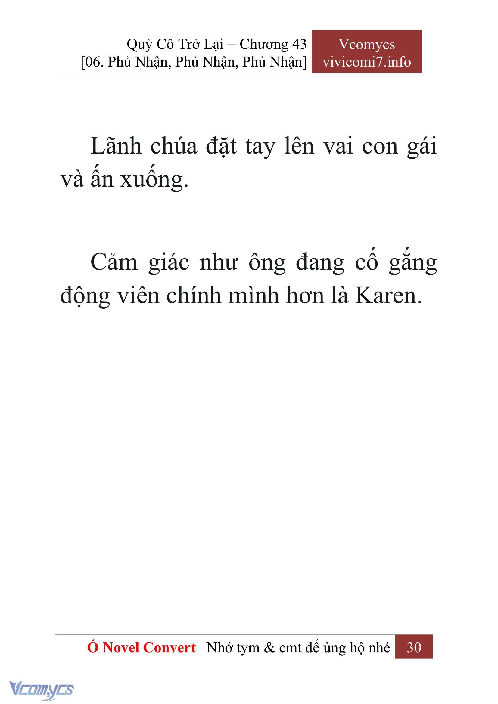 [Novel] Quý Cô Trở Lại Chapter 43 - Trang 33