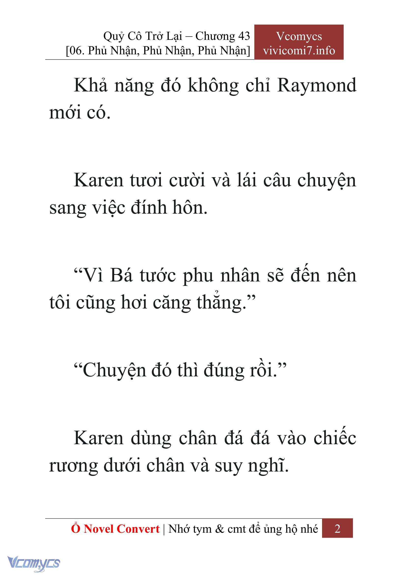 [Novel] Quý Cô Trở Lại Chapter 43 - Trang 5