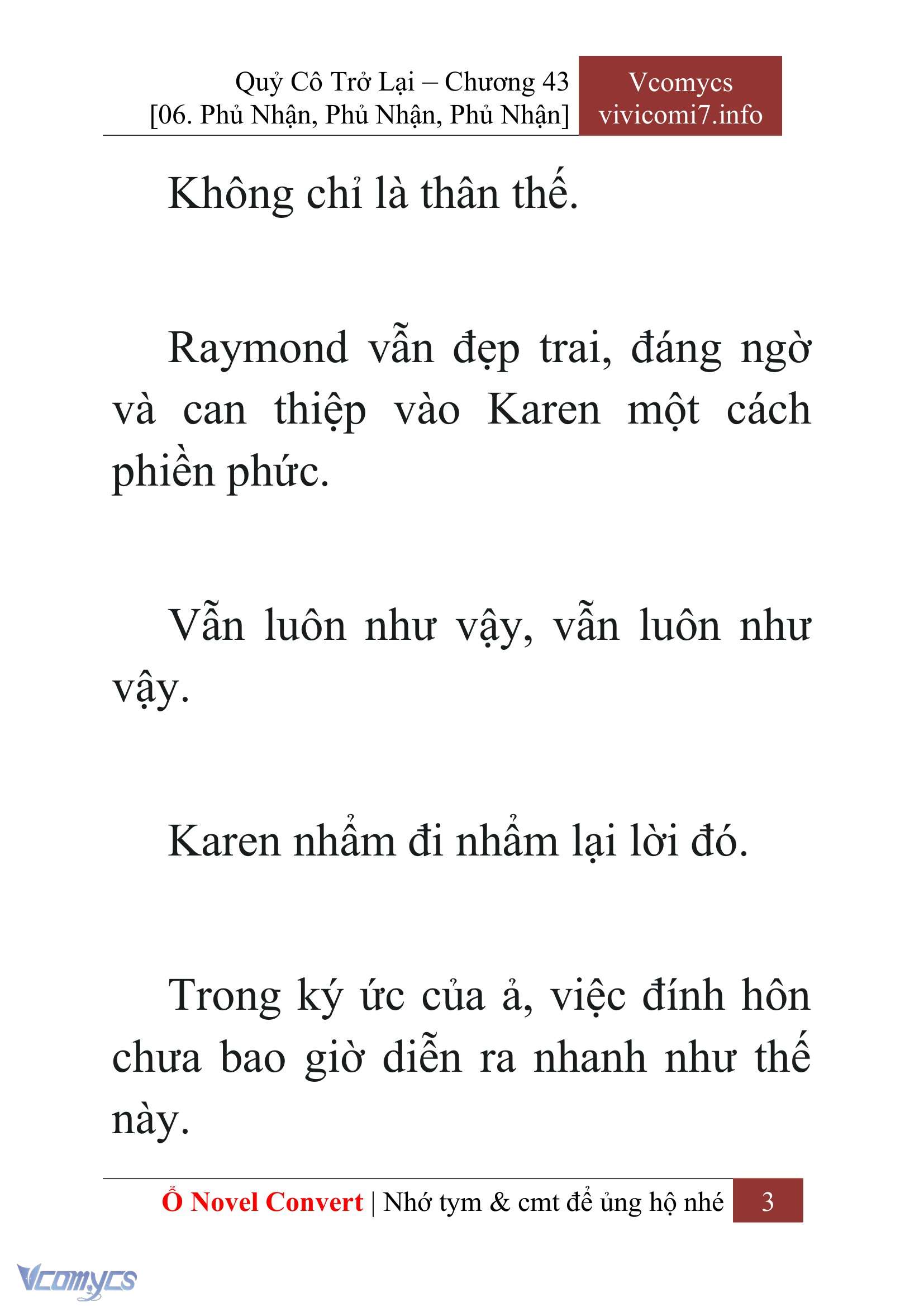 [Novel] Quý Cô Trở Lại Chapter 43 - Trang 6