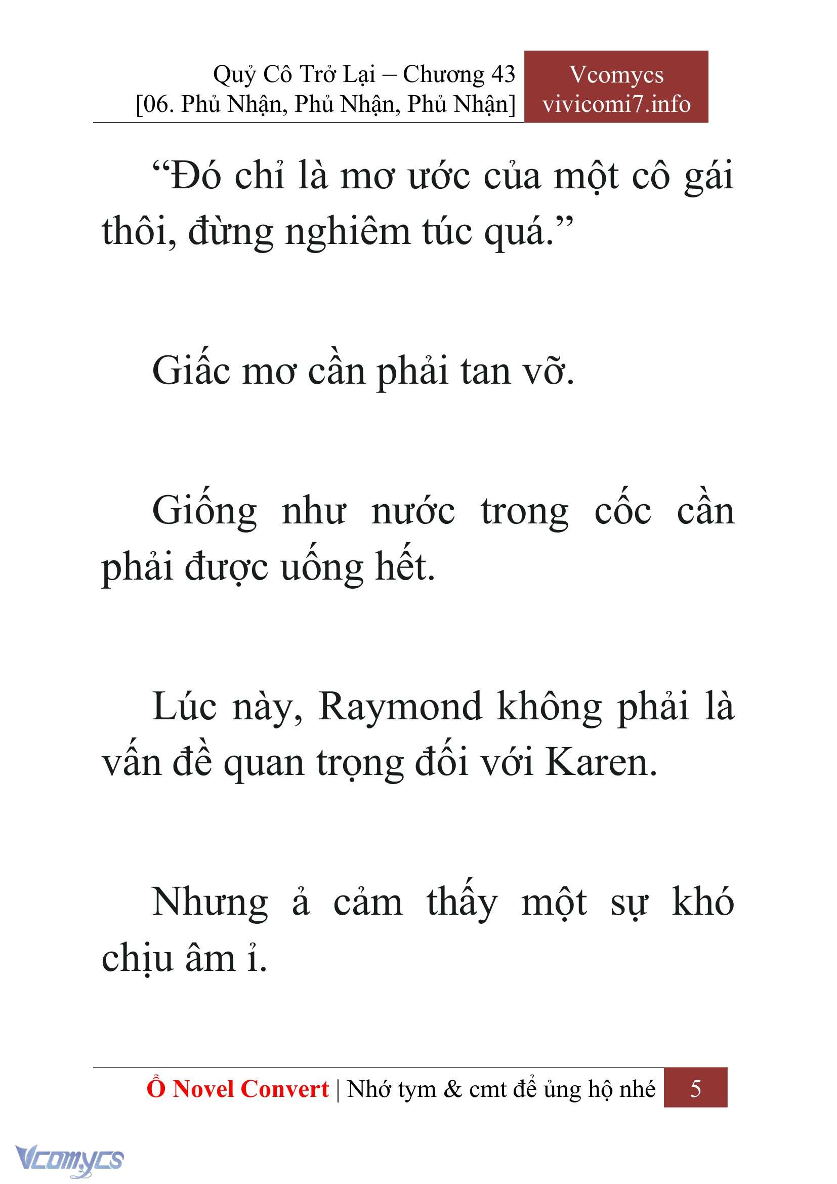 [Novel] Quý Cô Trở Lại Chapter 43 - Trang 8