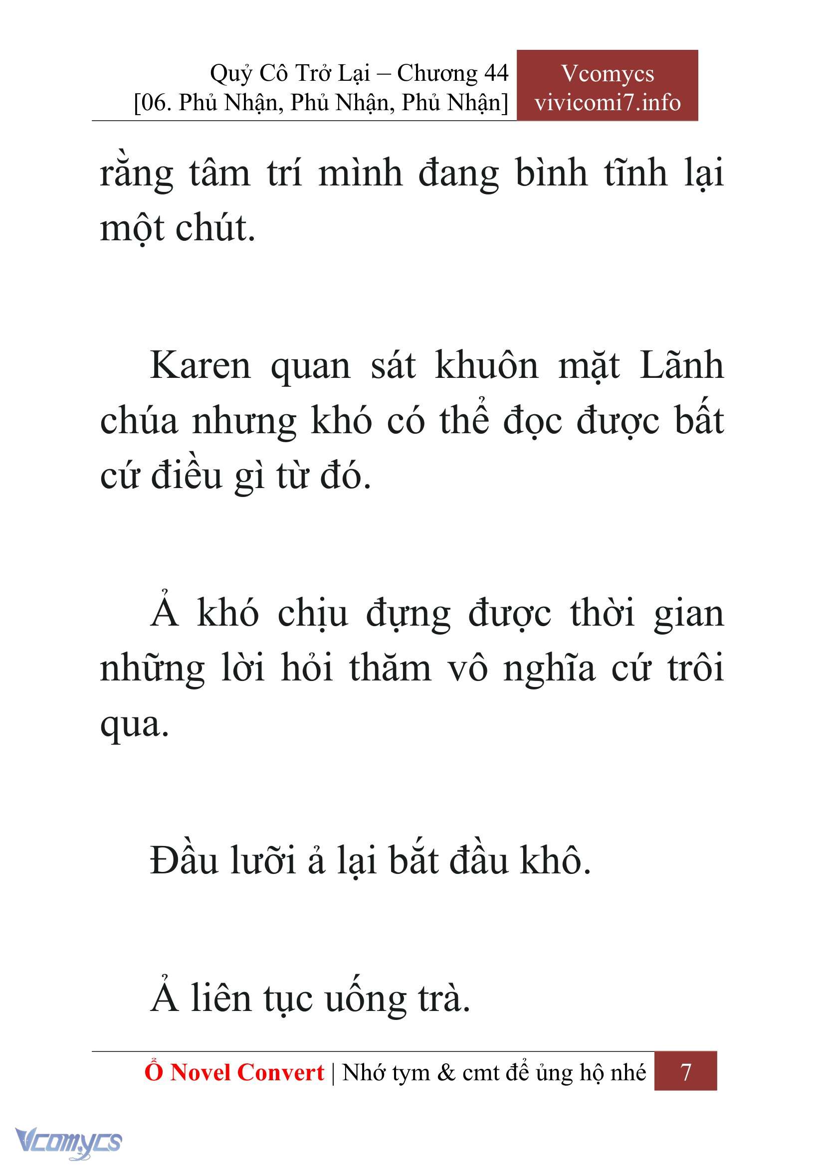 [Novel] Quý Cô Trở Lại Chapter 44 - Trang 10