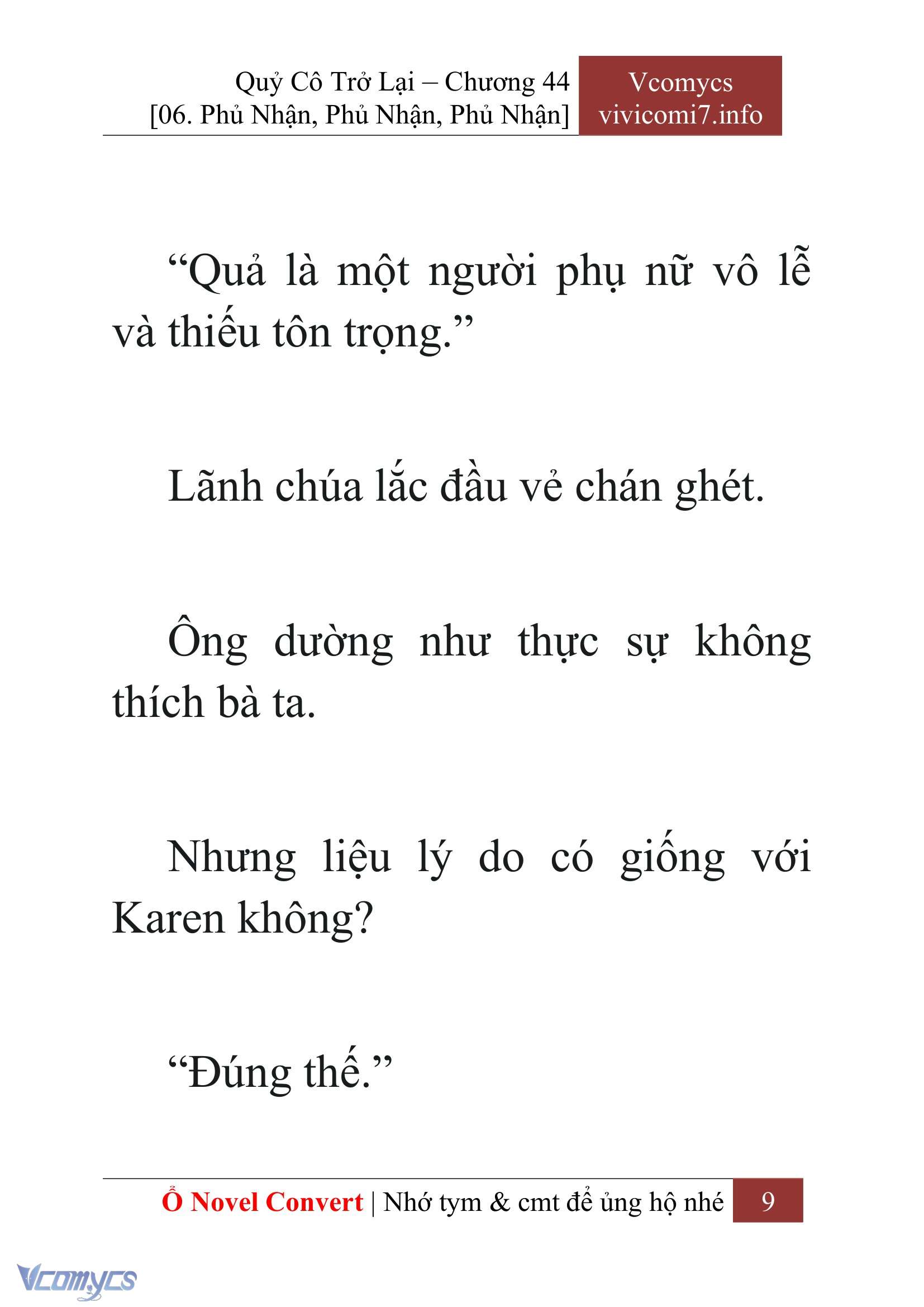 [Novel] Quý Cô Trở Lại Chapter 44 - Trang 12
