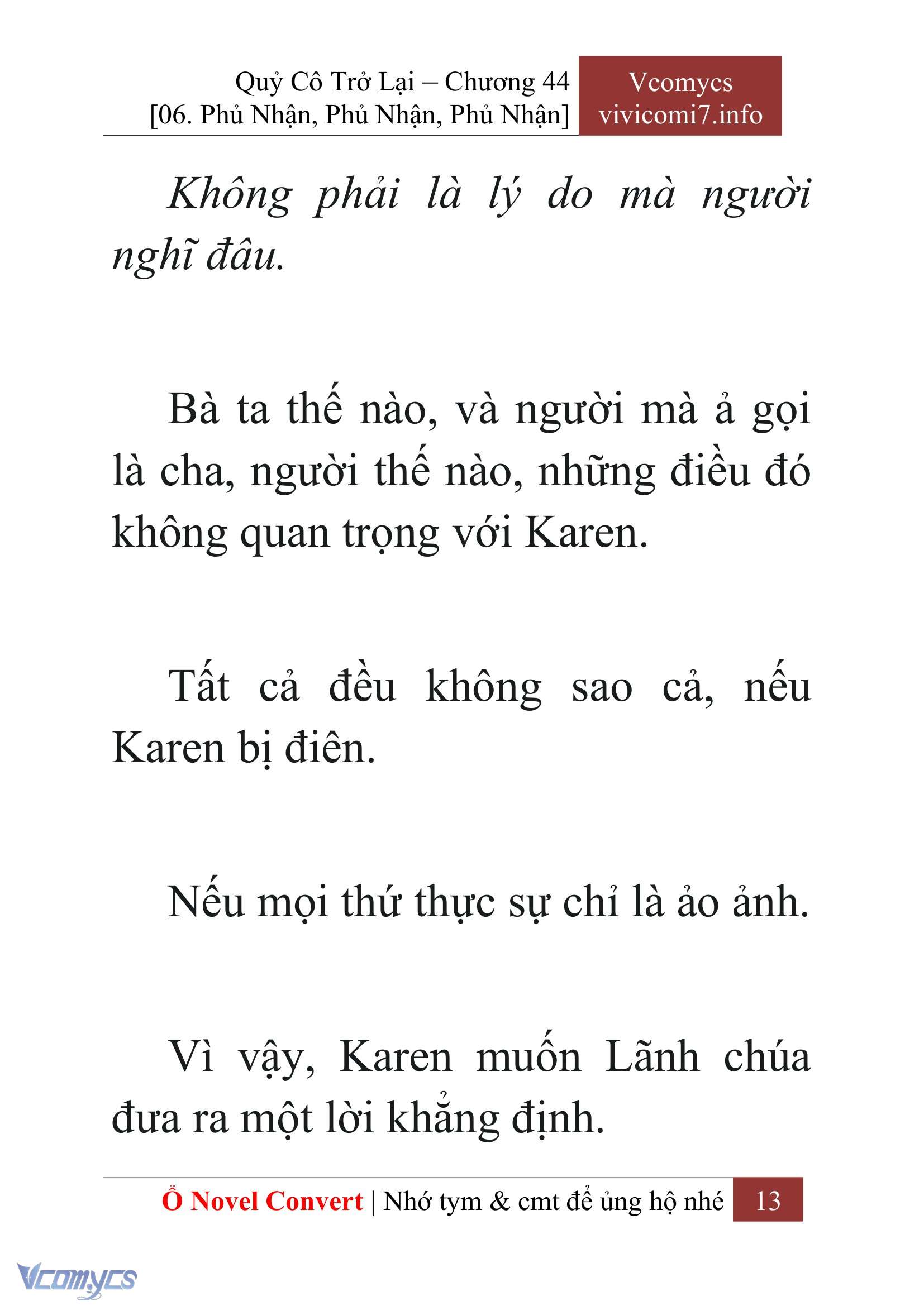 [Novel] Quý Cô Trở Lại Chapter 44 - Trang 16