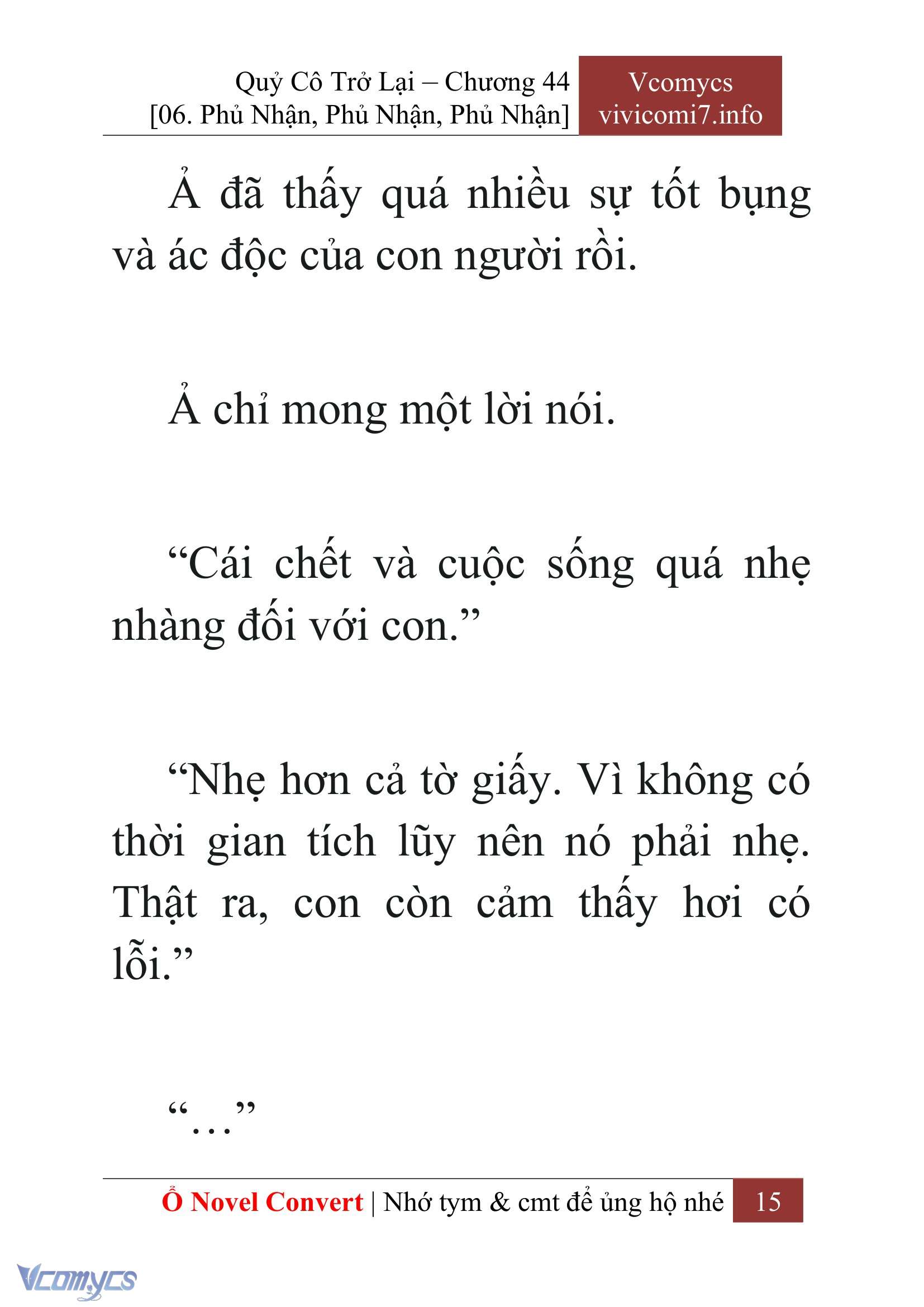[Novel] Quý Cô Trở Lại Chapter 44 - Trang 18