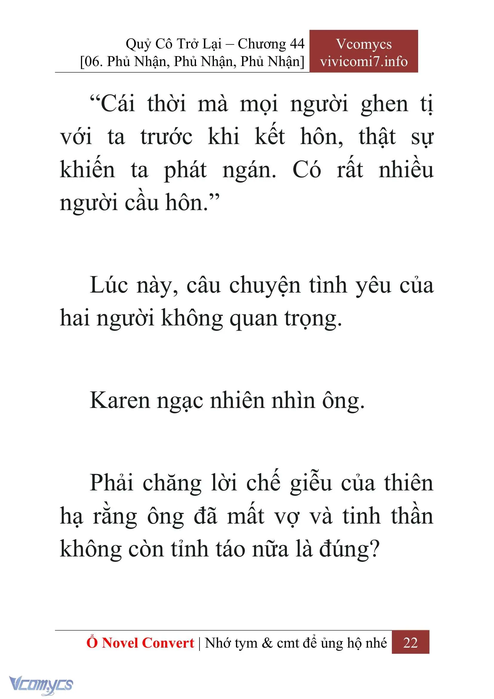 [Novel] Quý Cô Trở Lại Chapter 44 - Trang 25