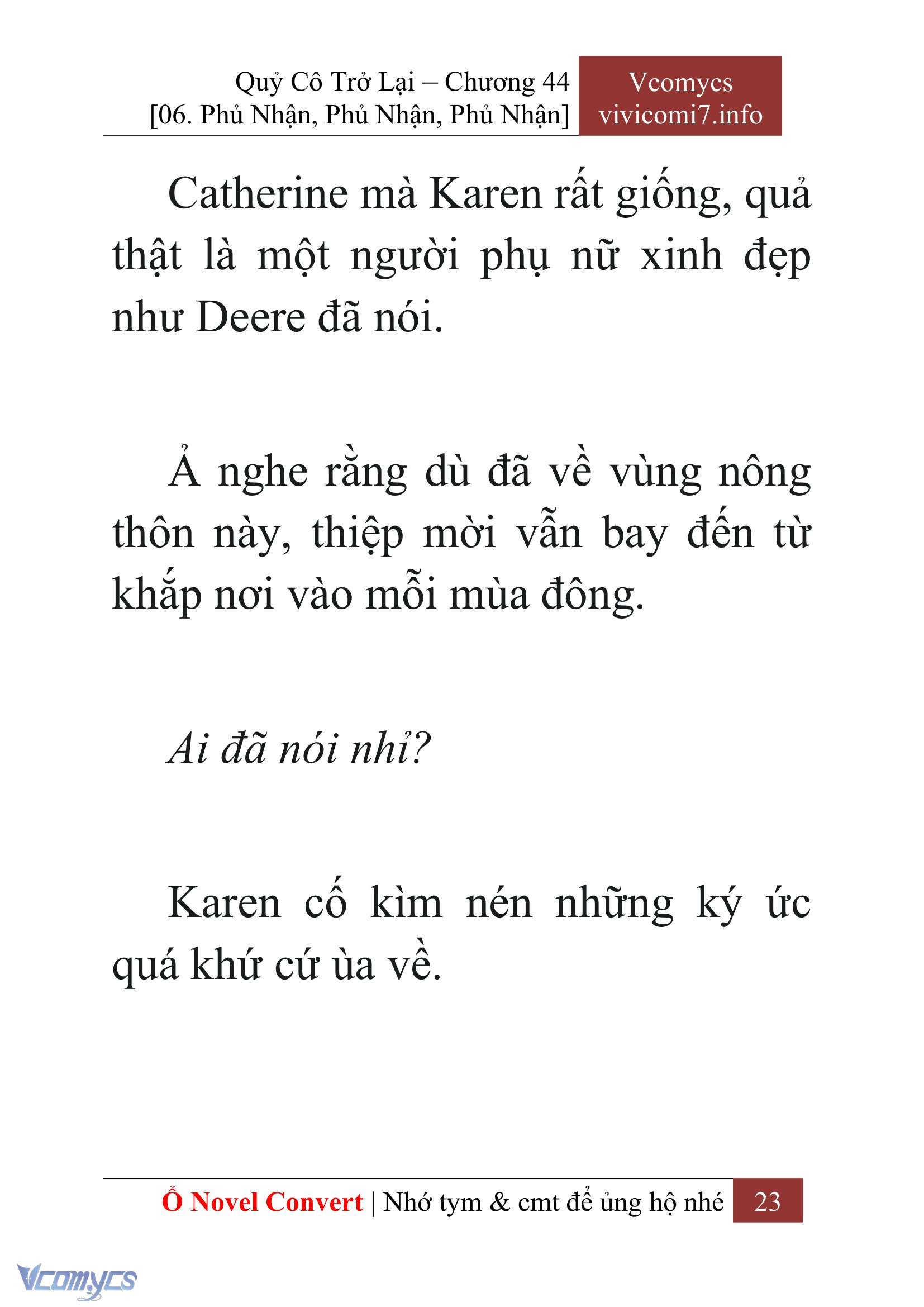 [Novel] Quý Cô Trở Lại Chapter 44 - Trang 26
