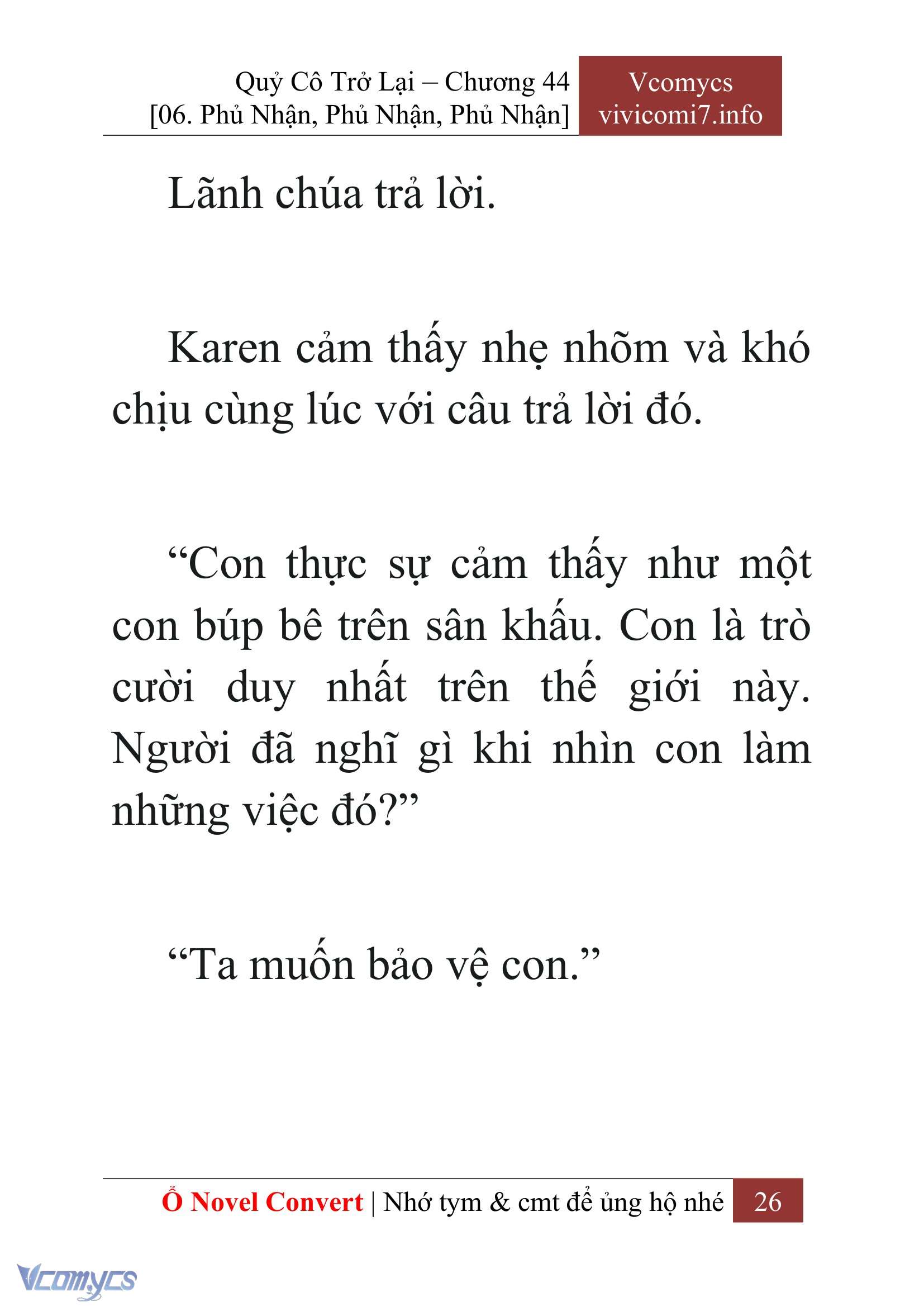 [Novel] Quý Cô Trở Lại Chapter 44 - Trang 29