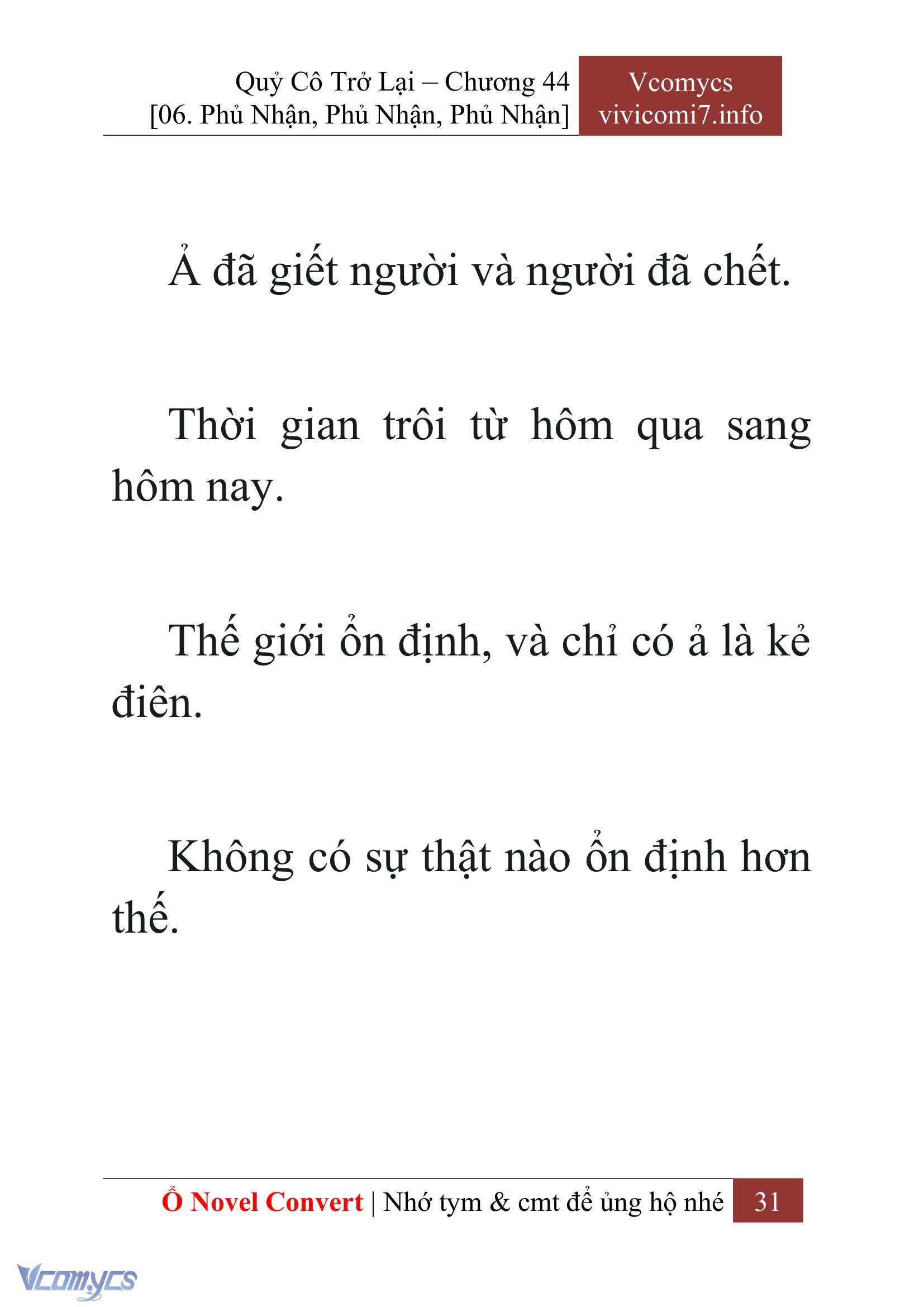 [Novel] Quý Cô Trở Lại Chapter 44 - Trang 34