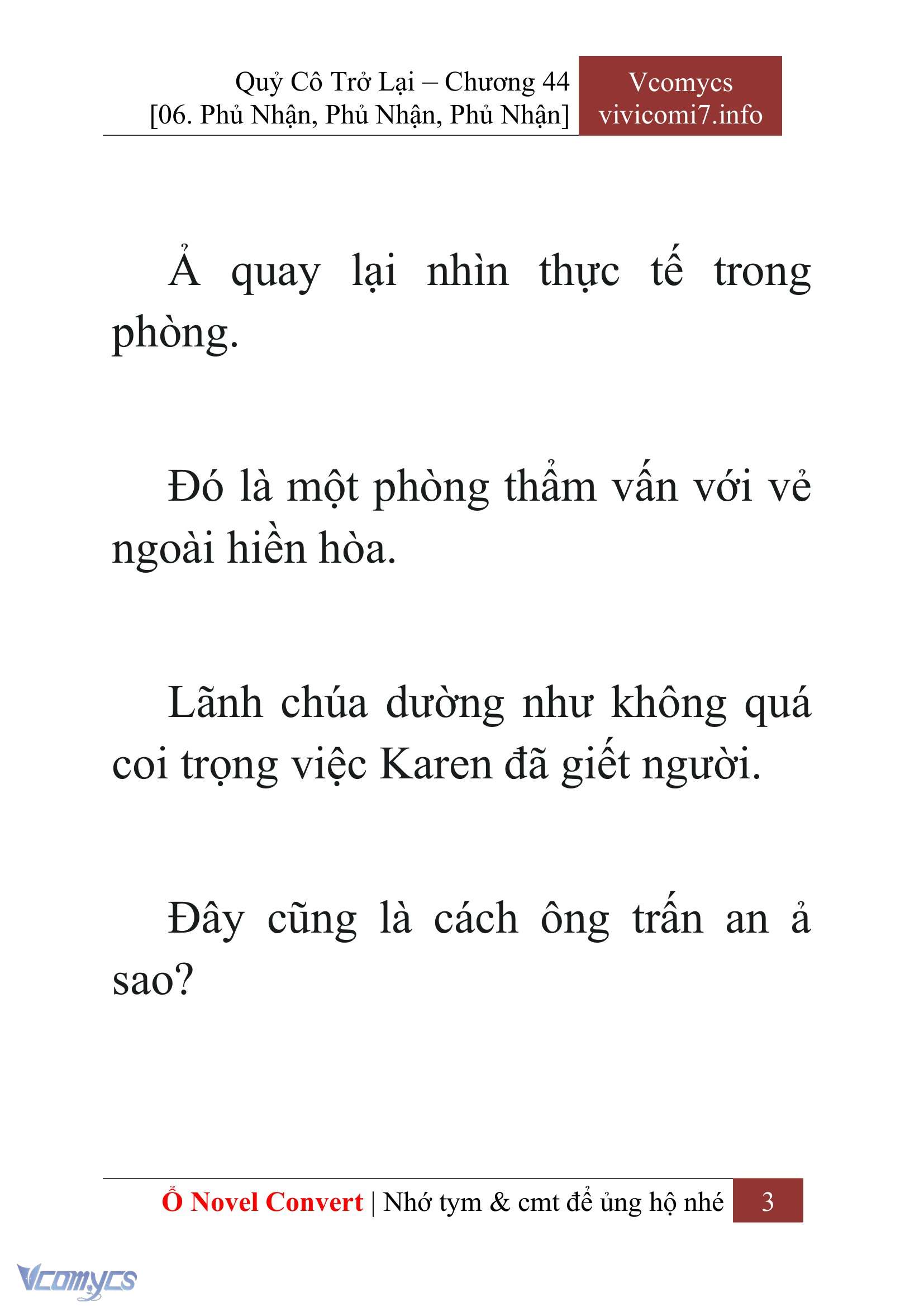 [Novel] Quý Cô Trở Lại Chapter 44 - Trang 6