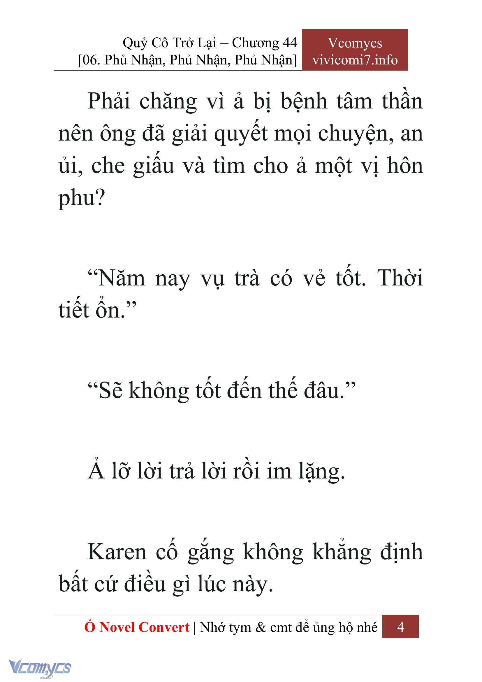 [Novel] Quý Cô Trở Lại Chapter 44 - Trang 7