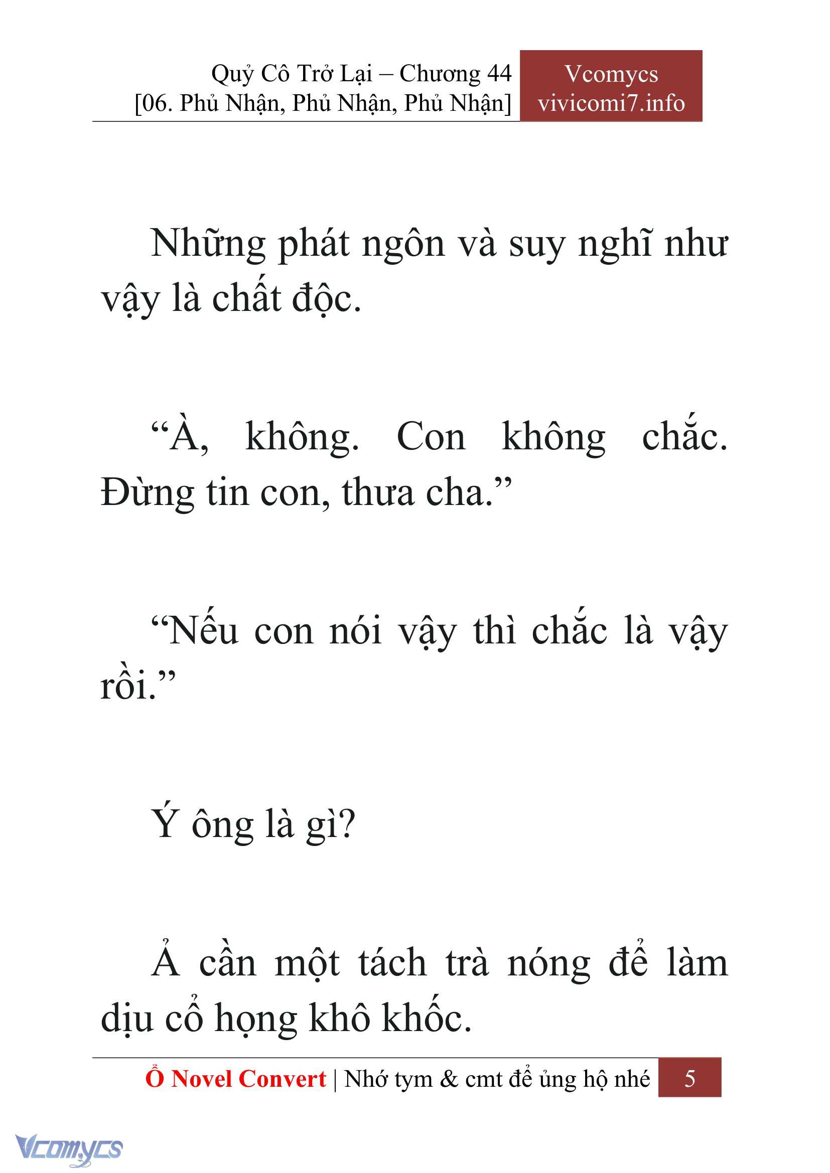 [Novel] Quý Cô Trở Lại Chapter 44 - Trang 8