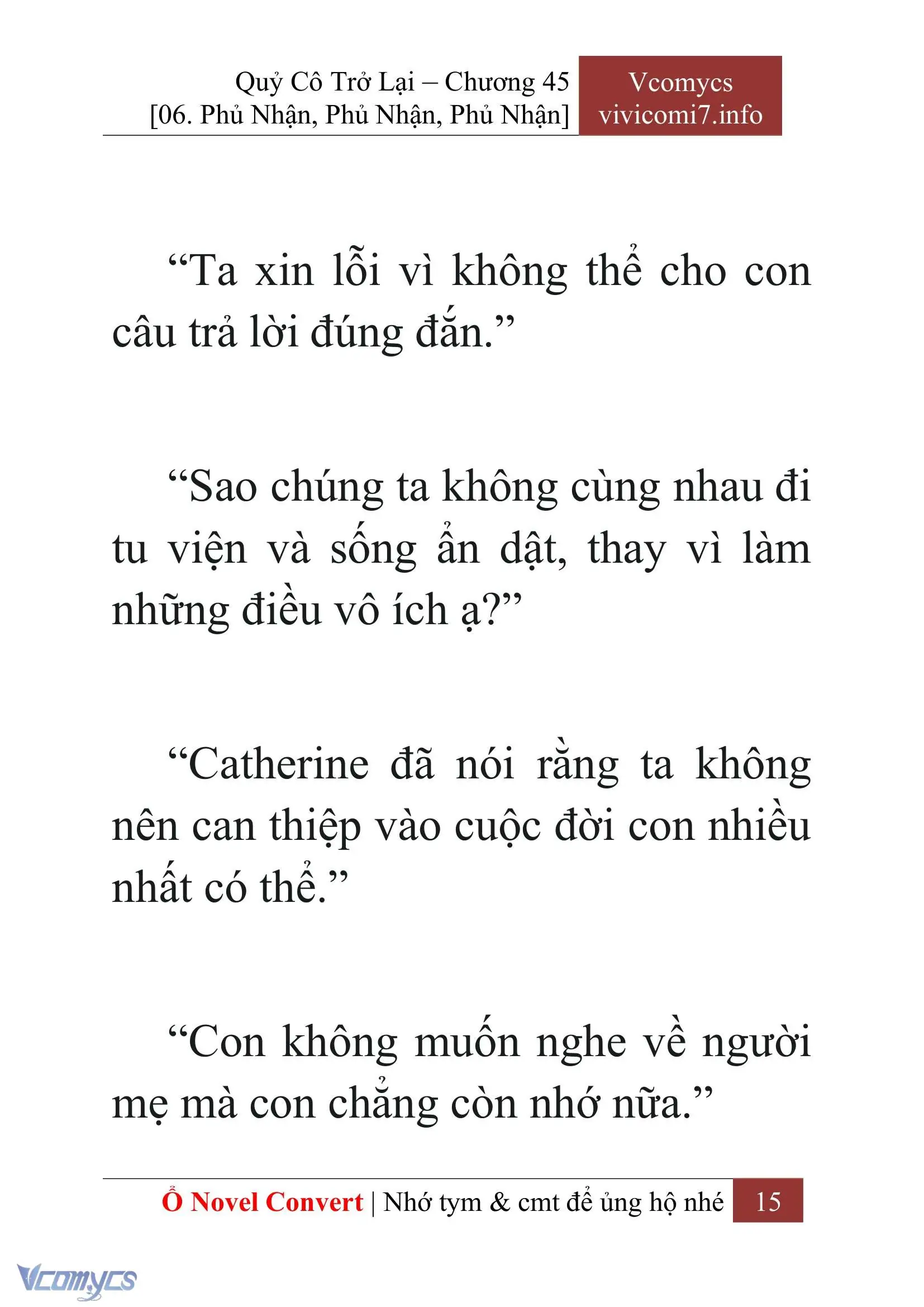 [Novel] Quý Cô Trở Lại Chapter 45 - Trang 18