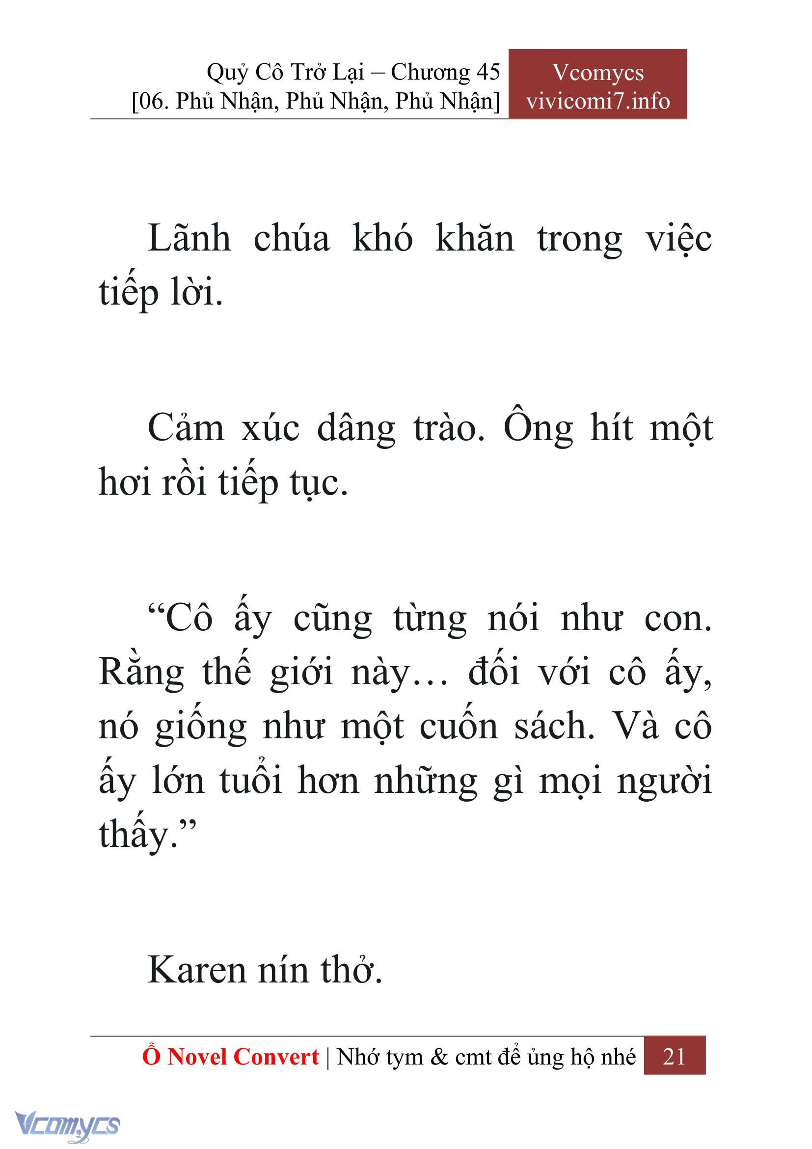 [Novel] Quý Cô Trở Lại Chapter 45 - Trang 24