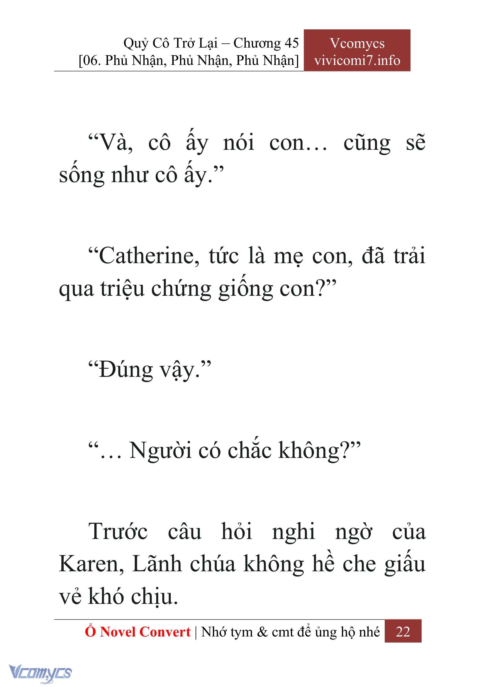[Novel] Quý Cô Trở Lại Chapter 45 - Trang 25