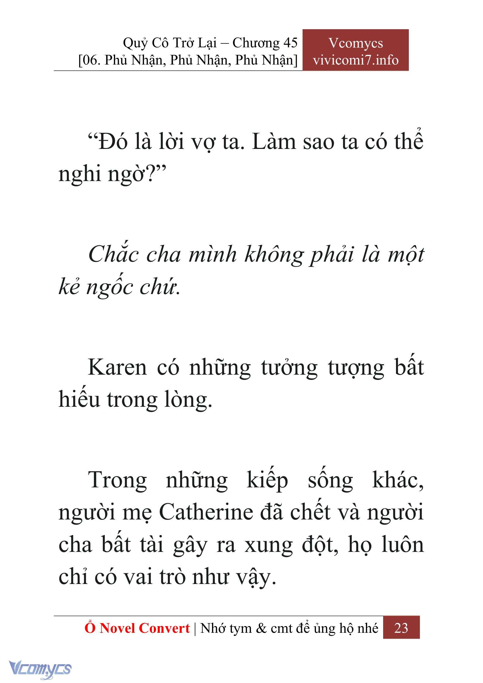 [Novel] Quý Cô Trở Lại Chapter 45 - Trang 26