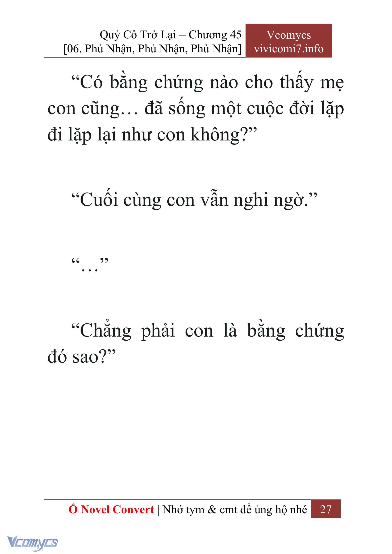 [Novel] Quý Cô Trở Lại Chapter 45 - Trang 30