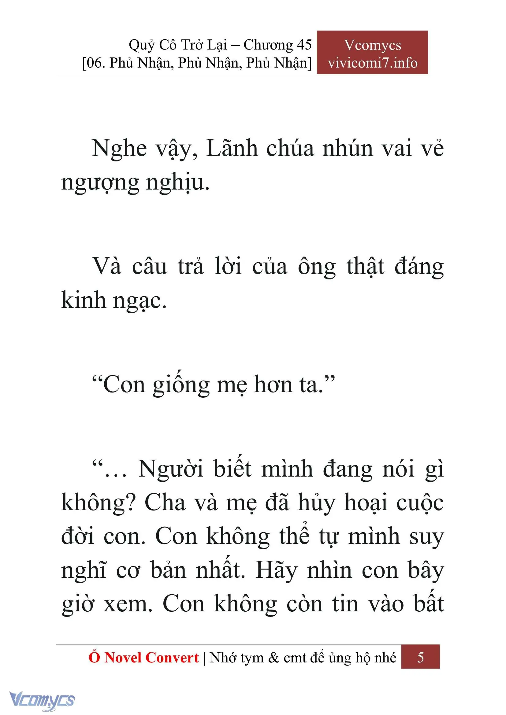[Novel] Quý Cô Trở Lại Chapter 45 - Trang 8