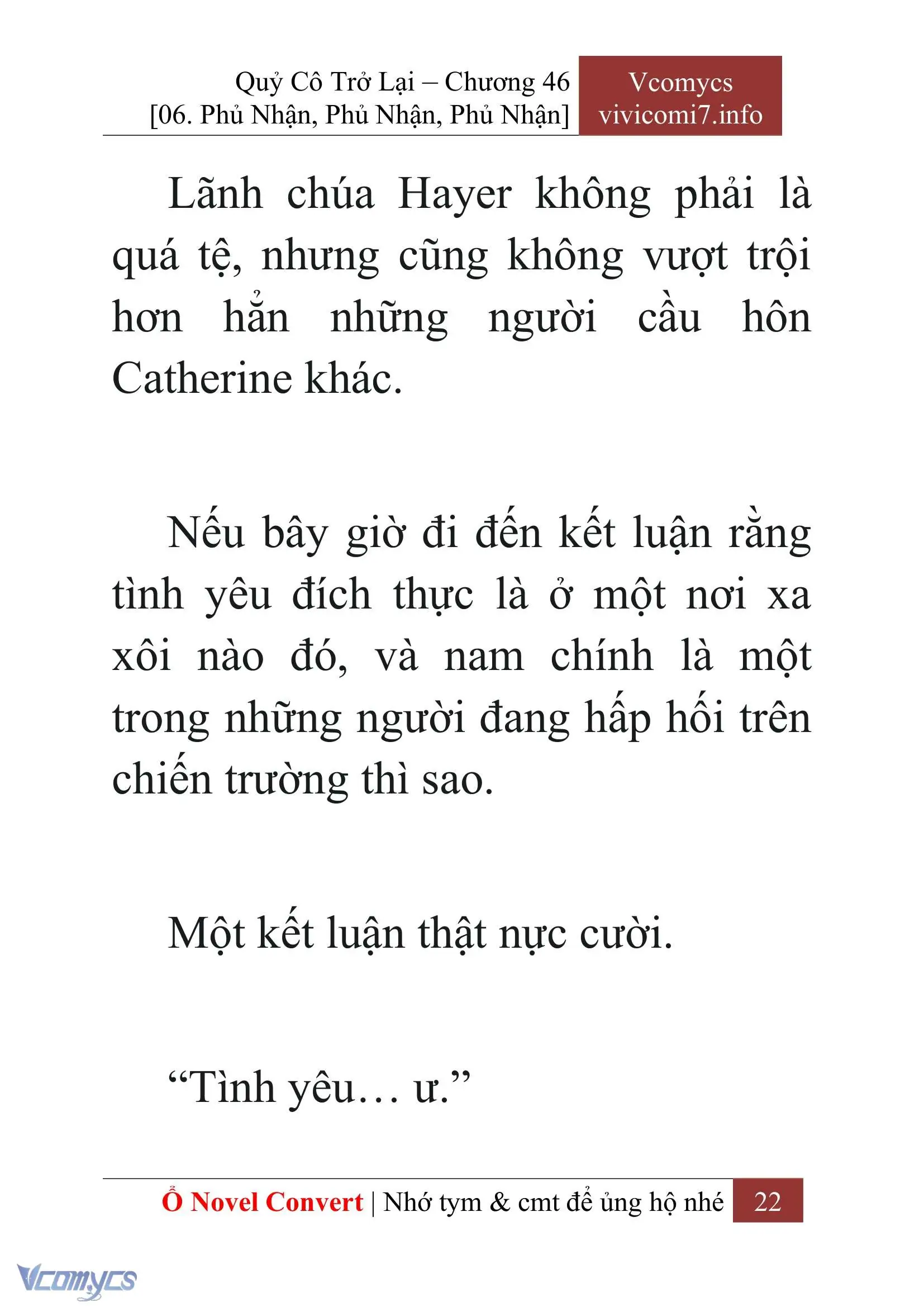 [Novel] Quý Cô Trở Lại Chapter 46 - Trang 25