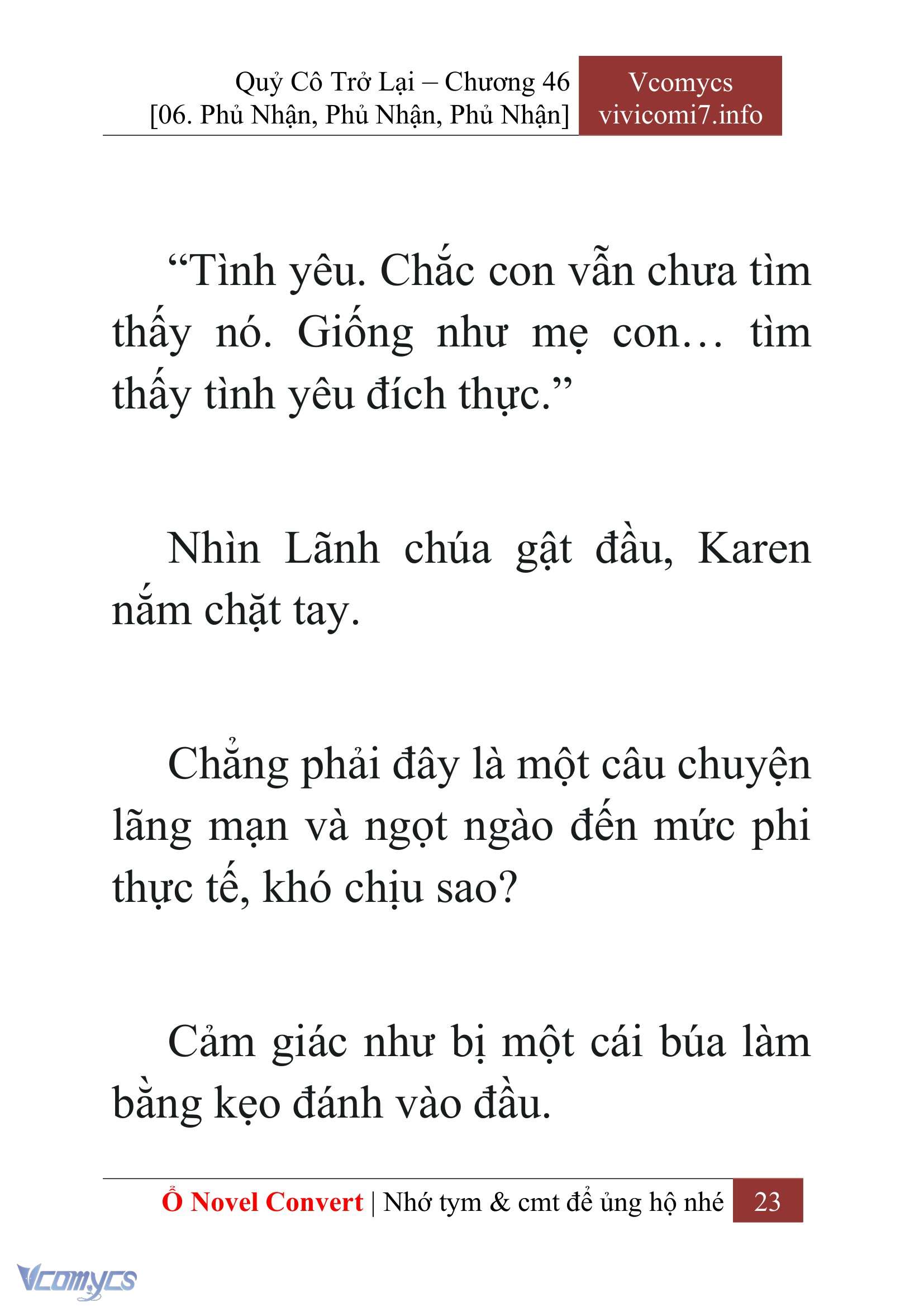[Novel] Quý Cô Trở Lại Chapter 46 - Trang 26