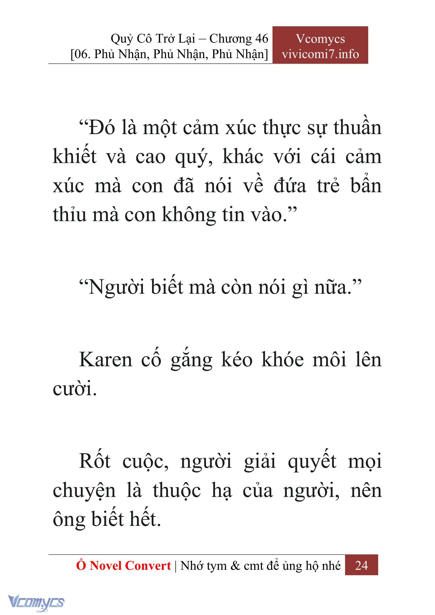[Novel] Quý Cô Trở Lại Chapter 46 - Trang 27