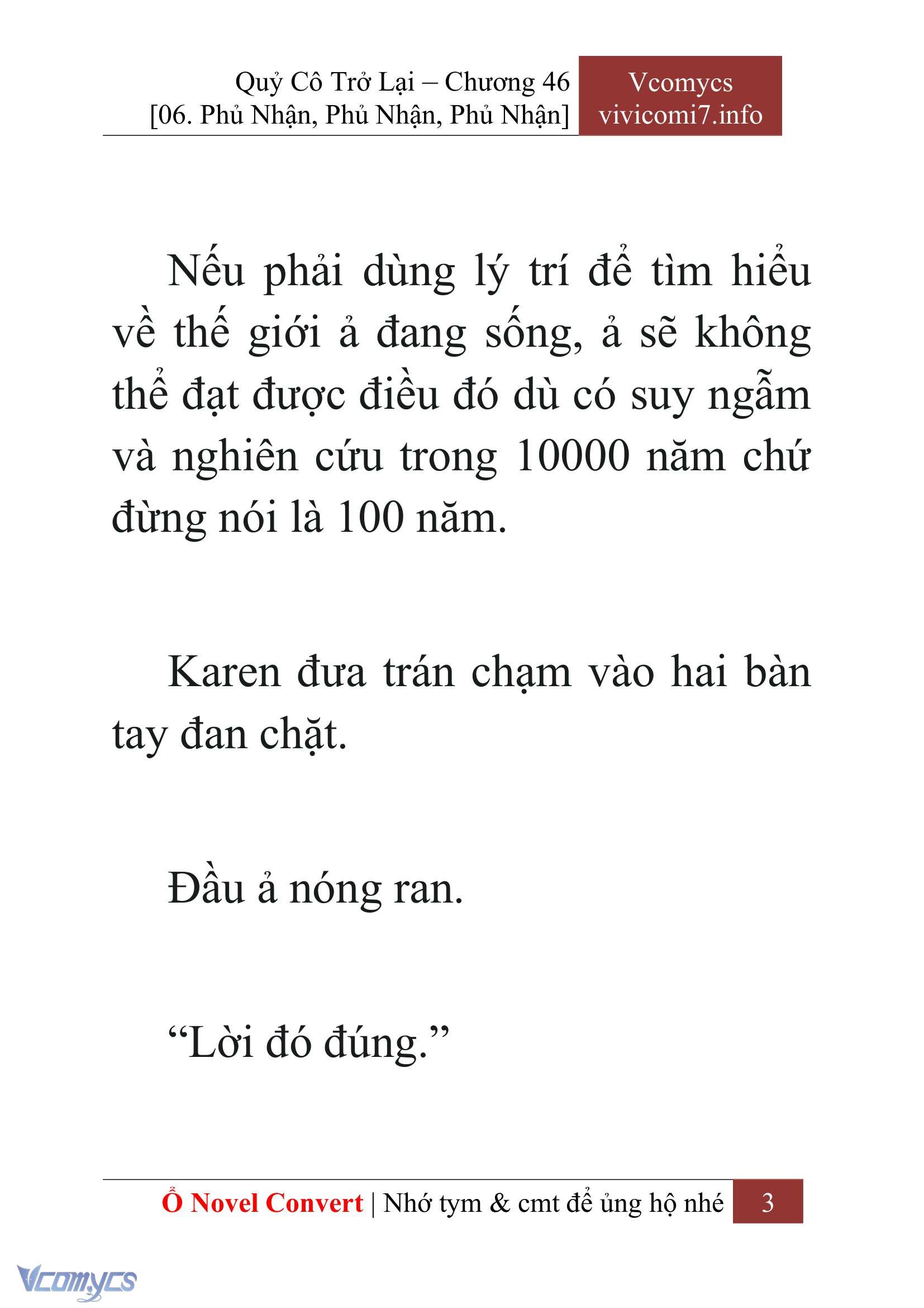 [Novel] Quý Cô Trở Lại Chapter 46 - Trang 6