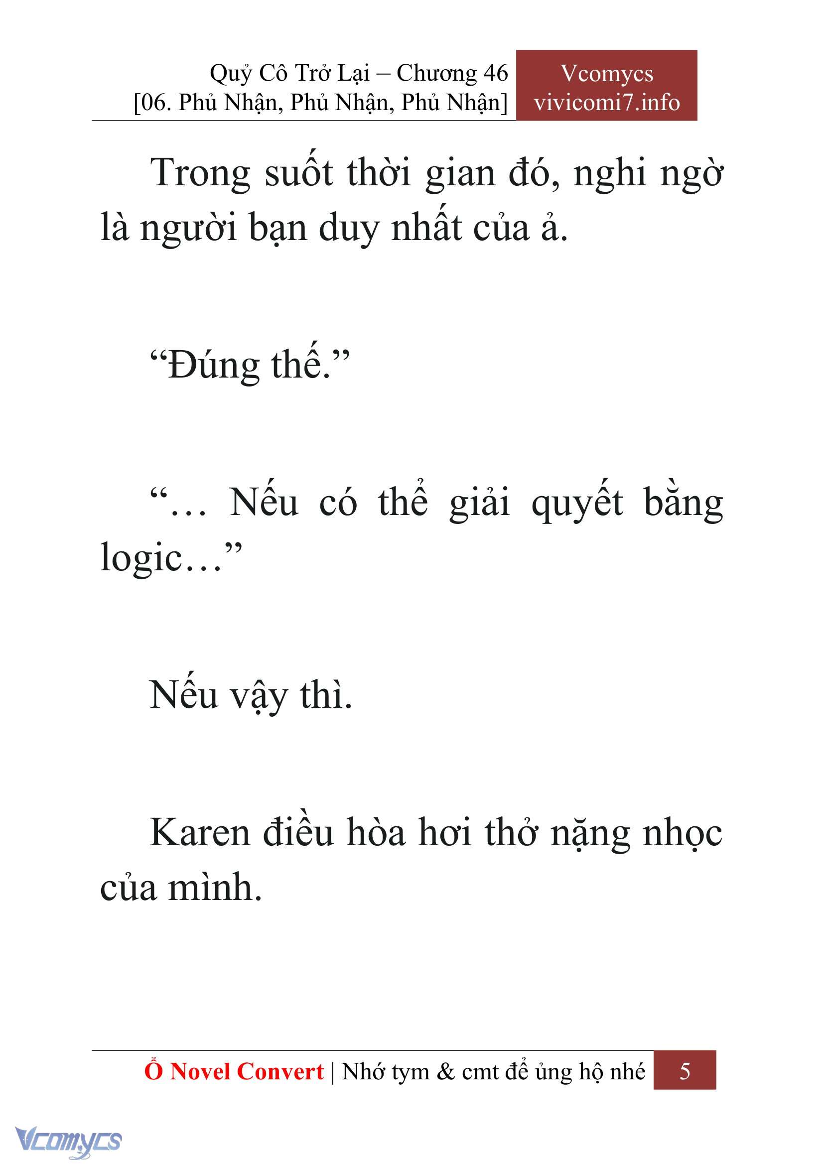 [Novel] Quý Cô Trở Lại Chapter 46 - Trang 8